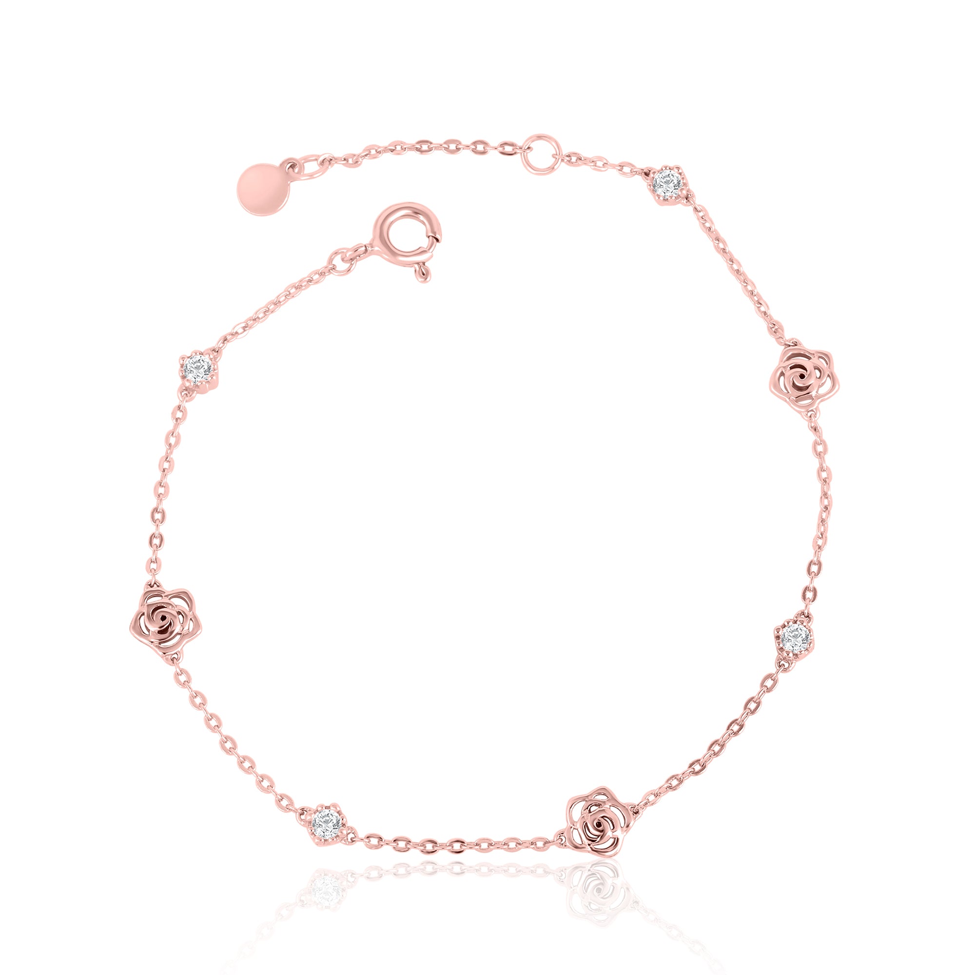 Fancy Diamond Rose Bracelet