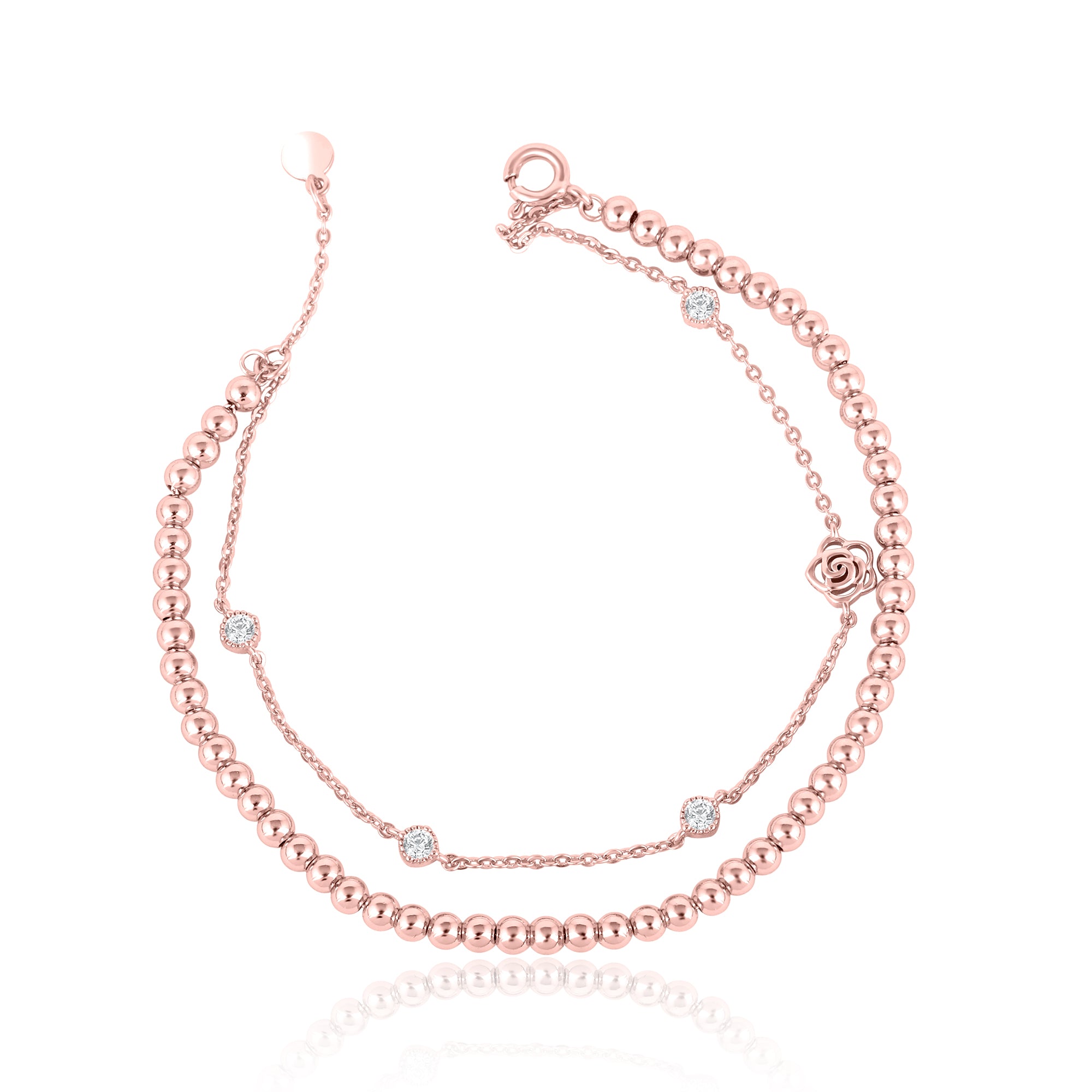 Diamond Charm Bracelet