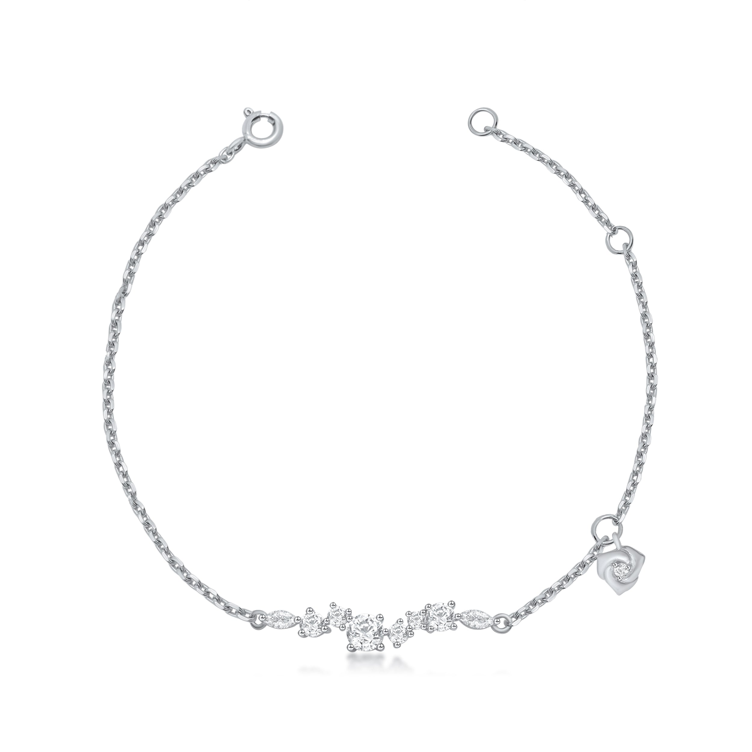 Flower Style Fancy Shape Bracelet