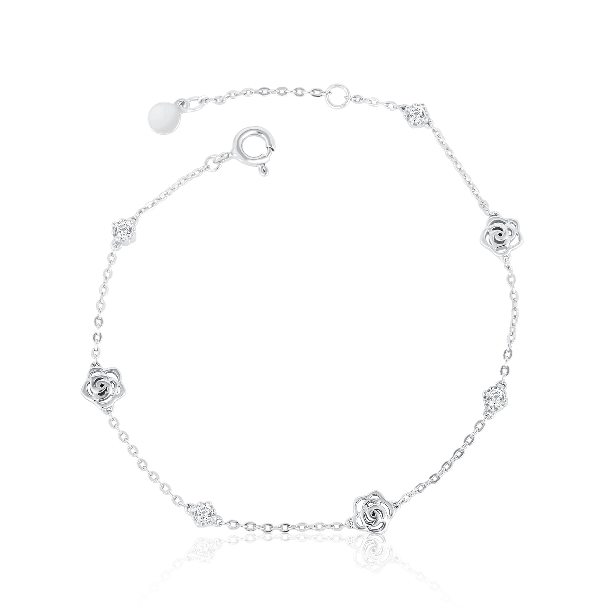 Fancy Diamond Rose Bracelet