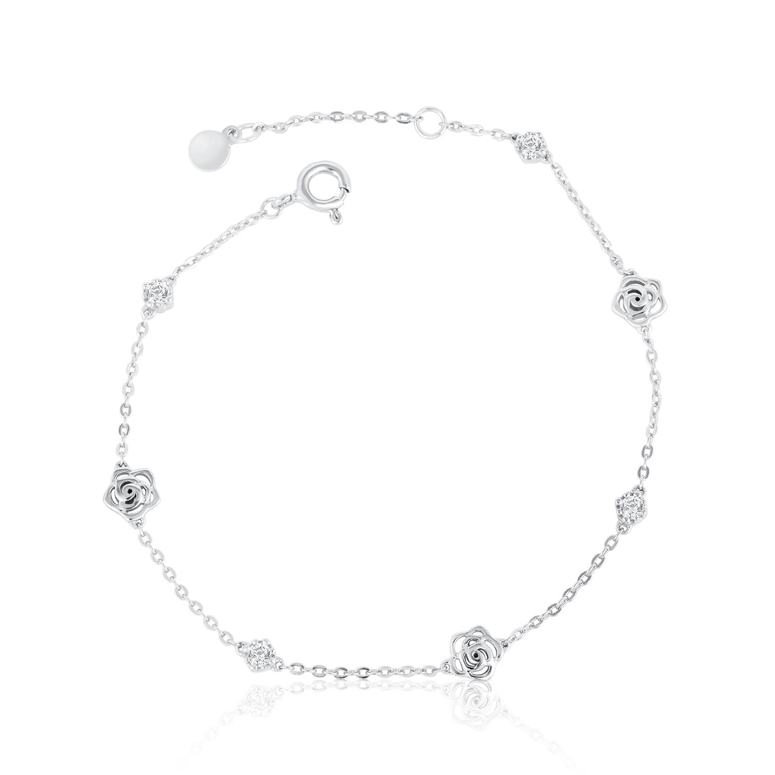 Fancy Diamond Rose Bracelet