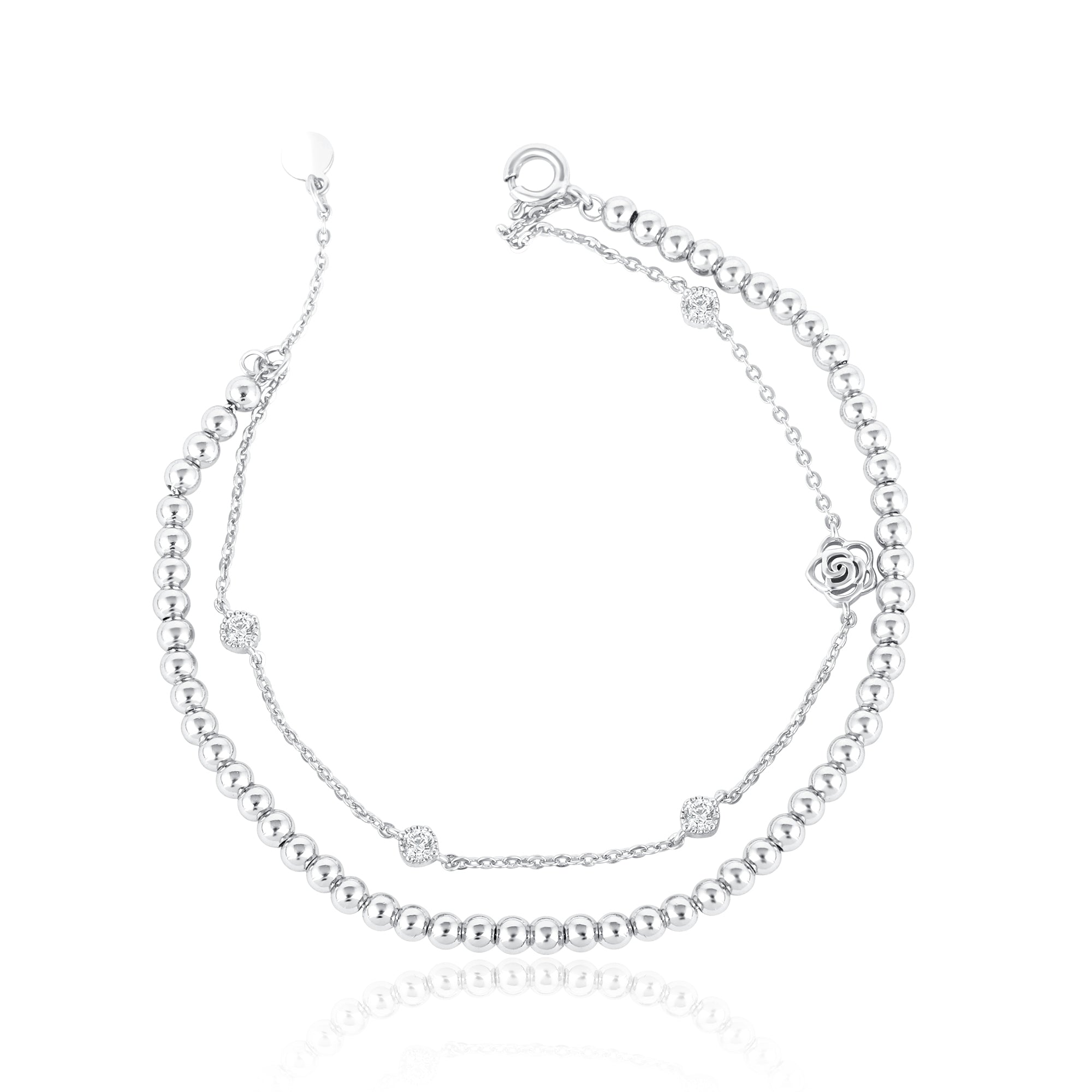 Diamond Charm Bracelet