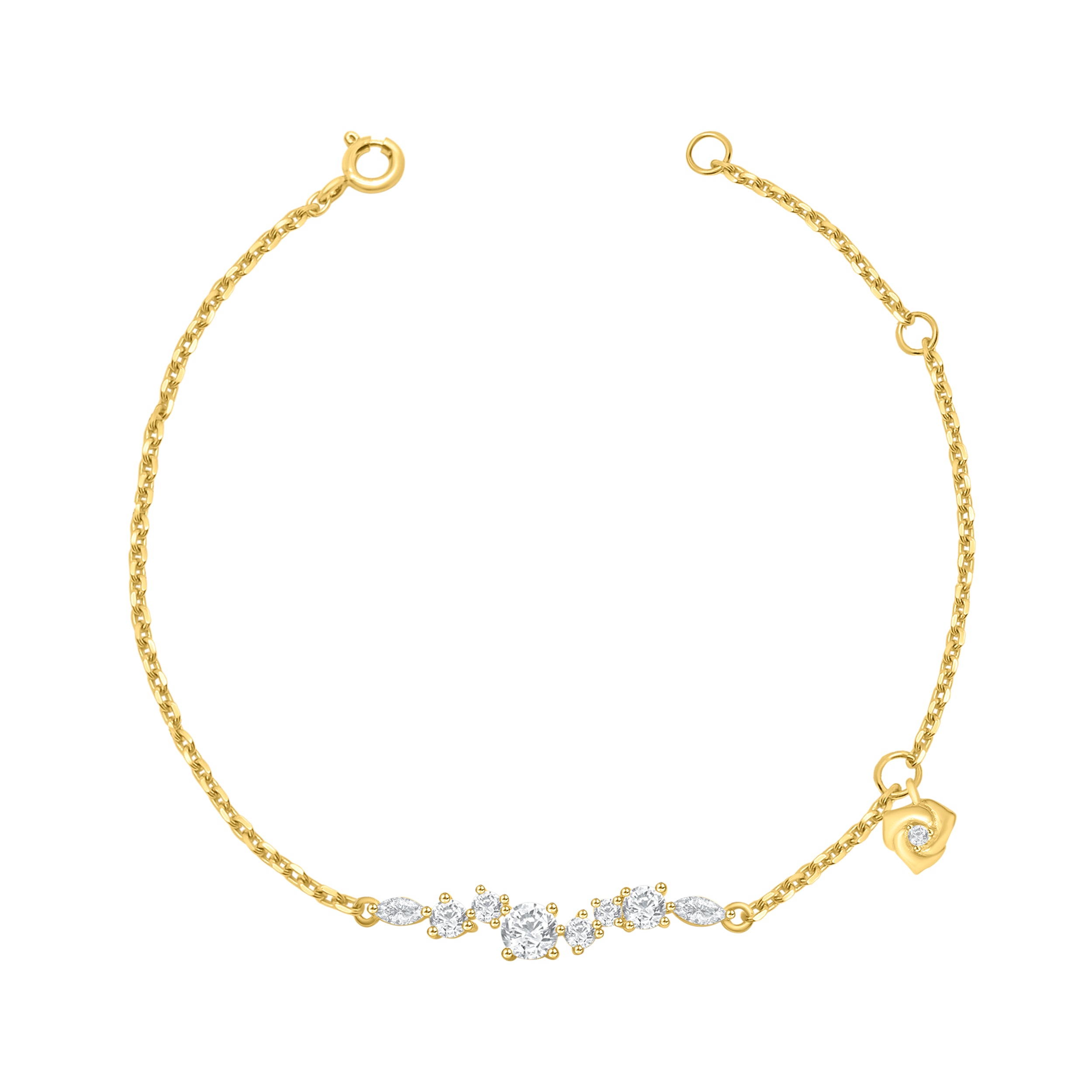 Flower Style Fancy Shape Bracelet