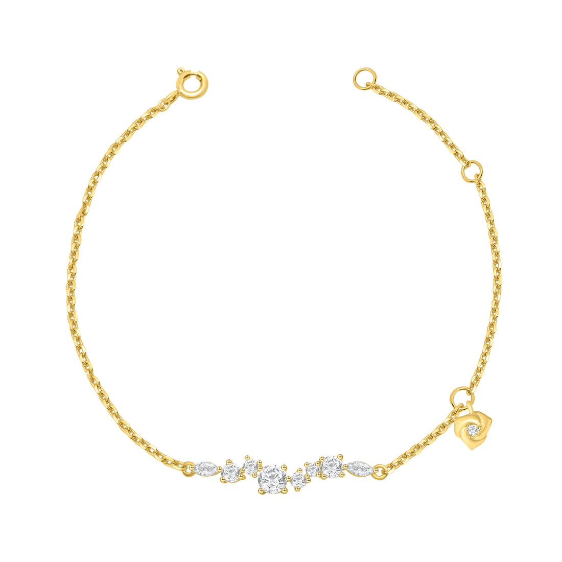 Flower Style Fancy Shape Bracelet