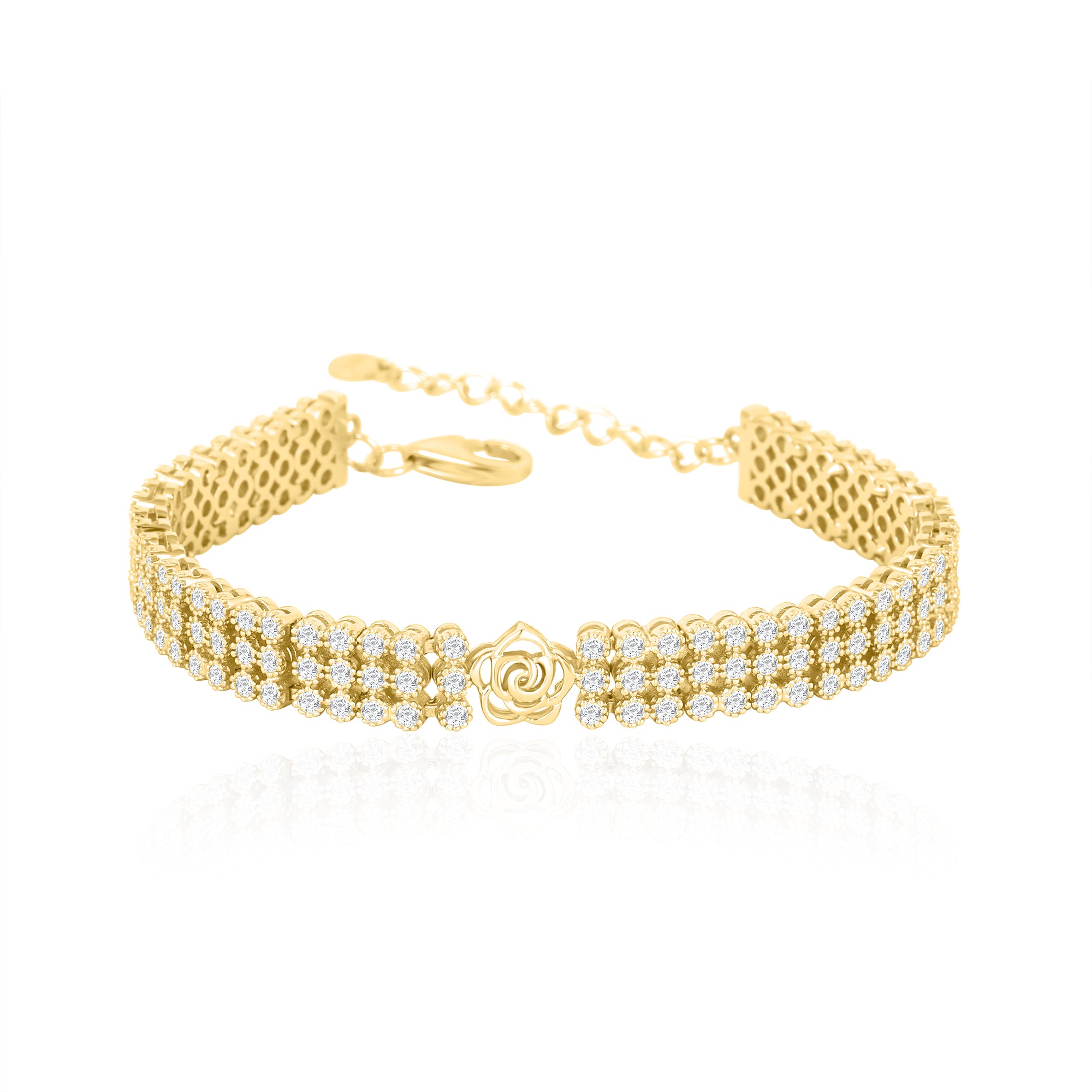 Triple Row  Bracelet