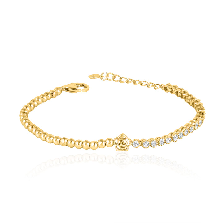 Sleek Simplicity: Half Tennis Bracelet