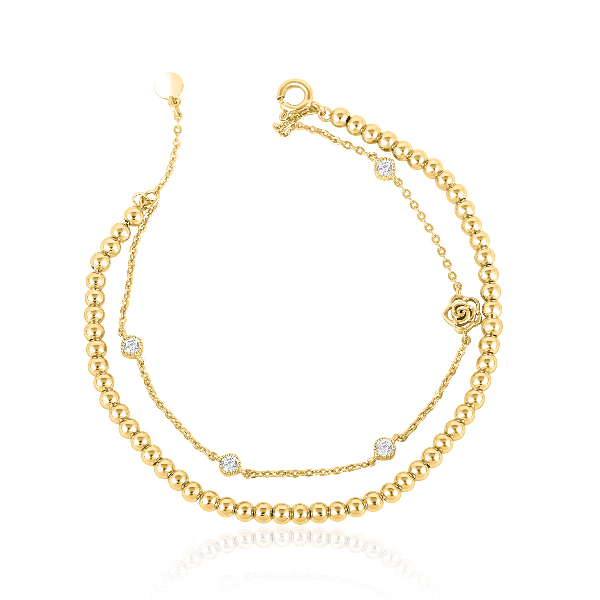 Diamond Charm Bracelet