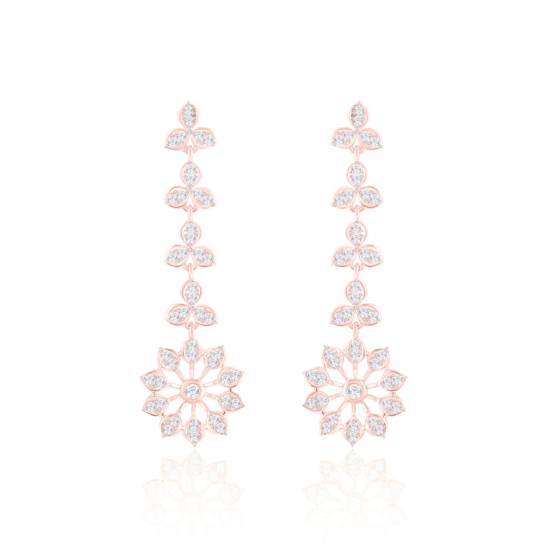 Glomming Sun Rays Diamond Earrings