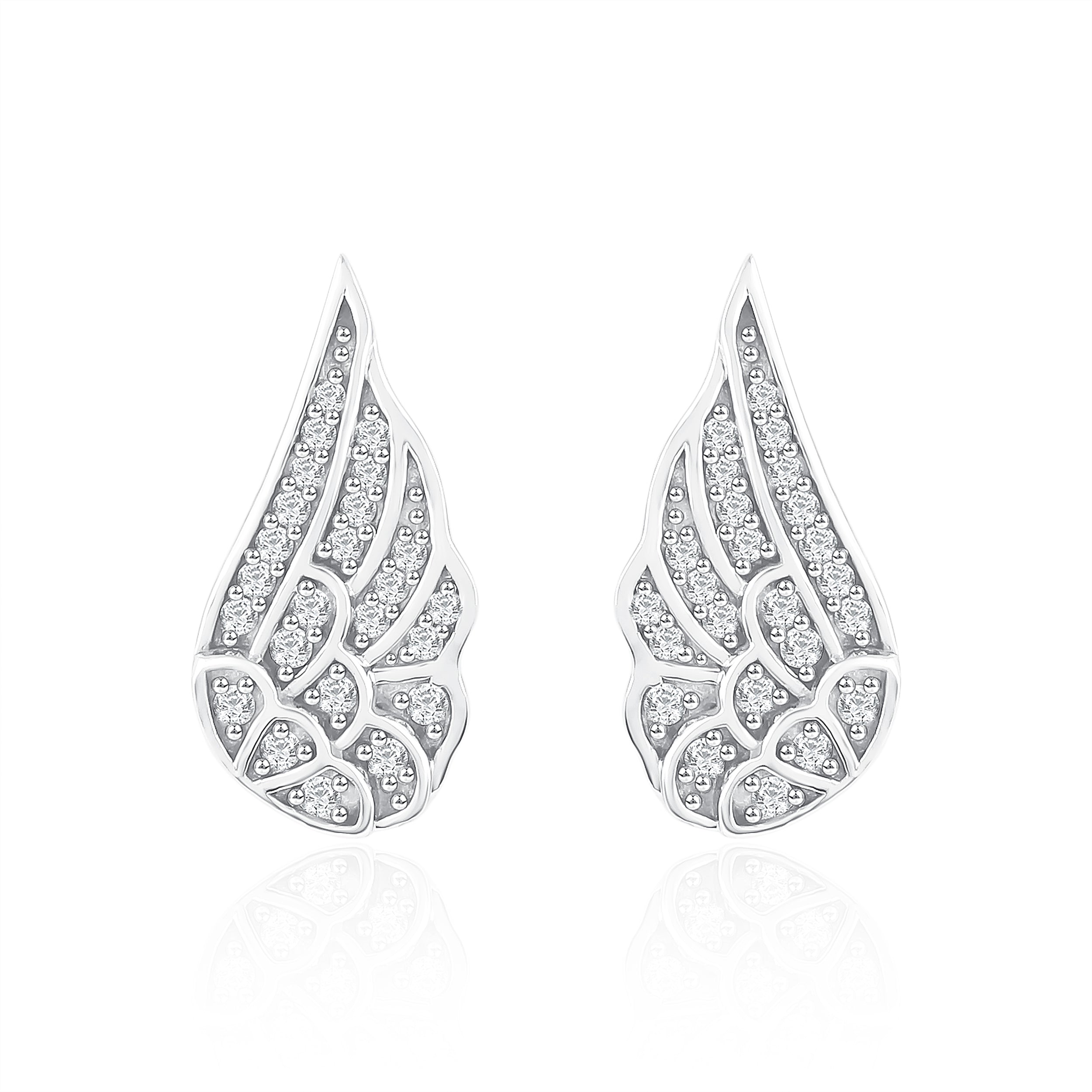 Angle Wings Diamond Earrings
