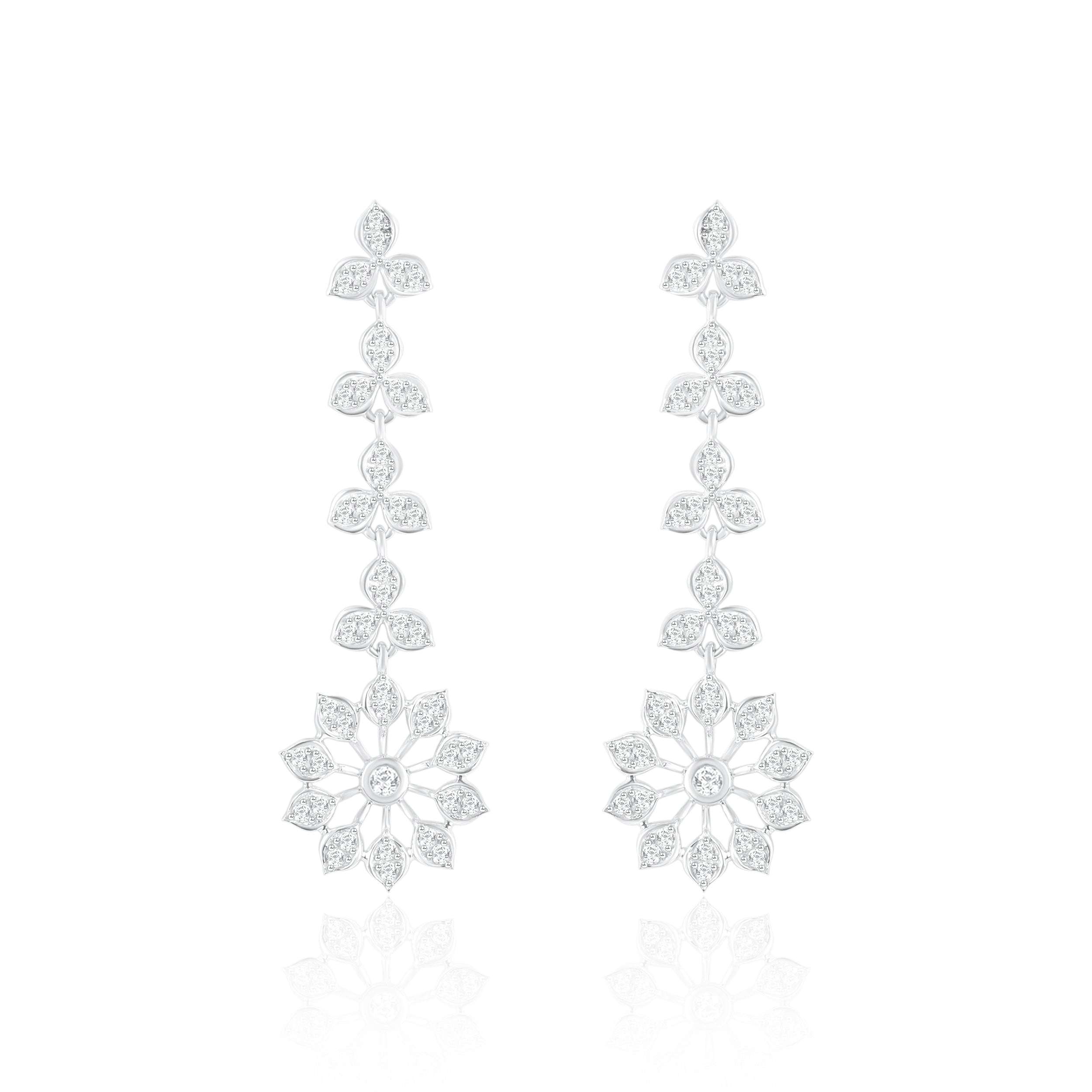 Glomming Sun Rays Diamond Earrings
