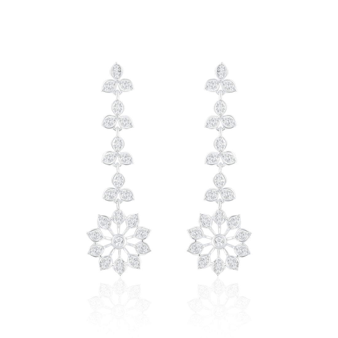 Glomming Sun Rays Diamond Earrings