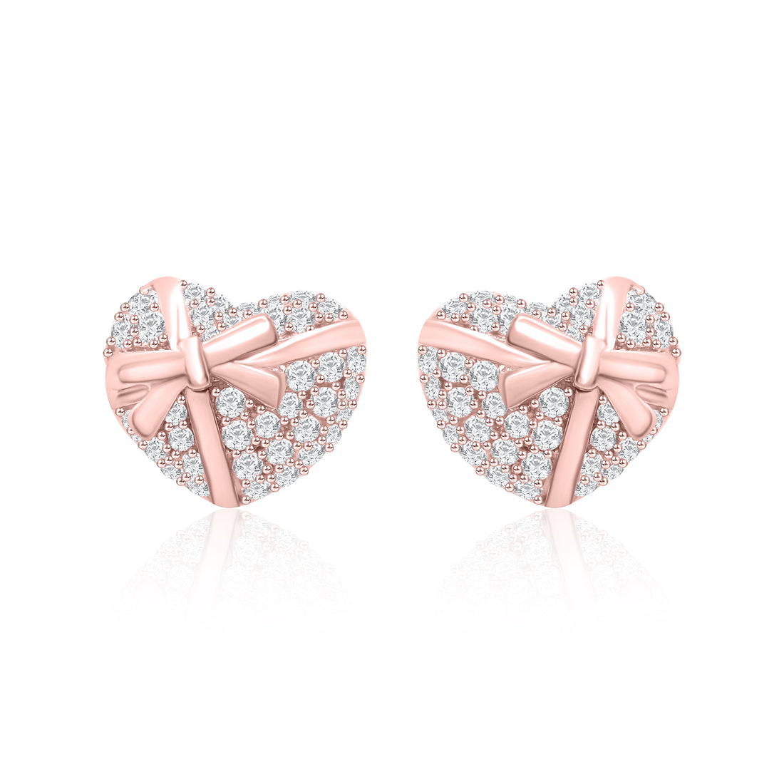 Heart & Bow Earrings Earrings