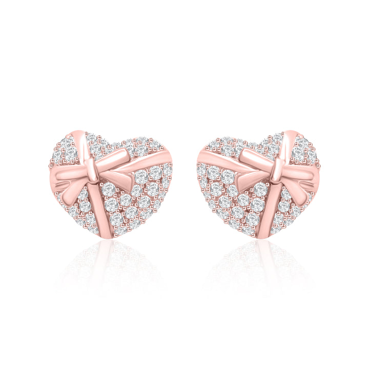 Heart & Bow Earrings Earrings