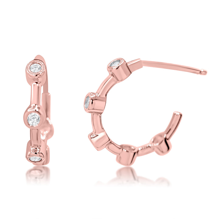 Station Hoop Earrings