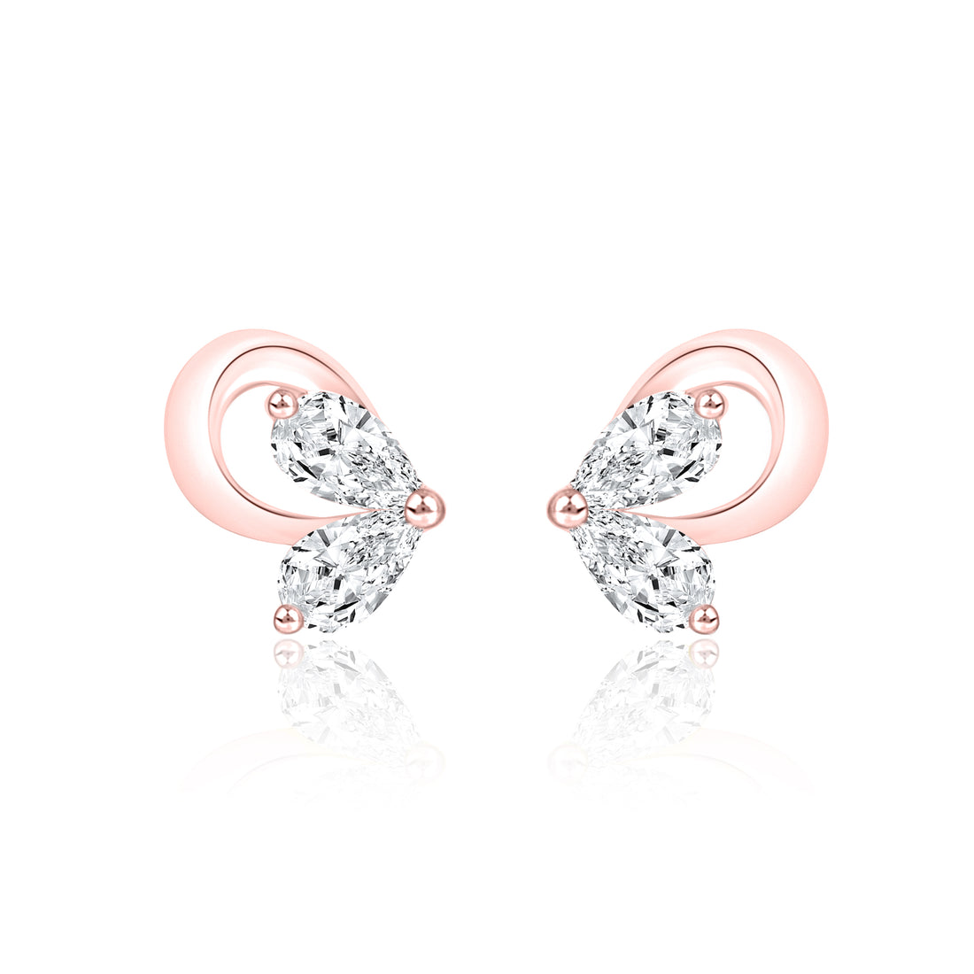 Butterfly Style Fancy Shape Earrings