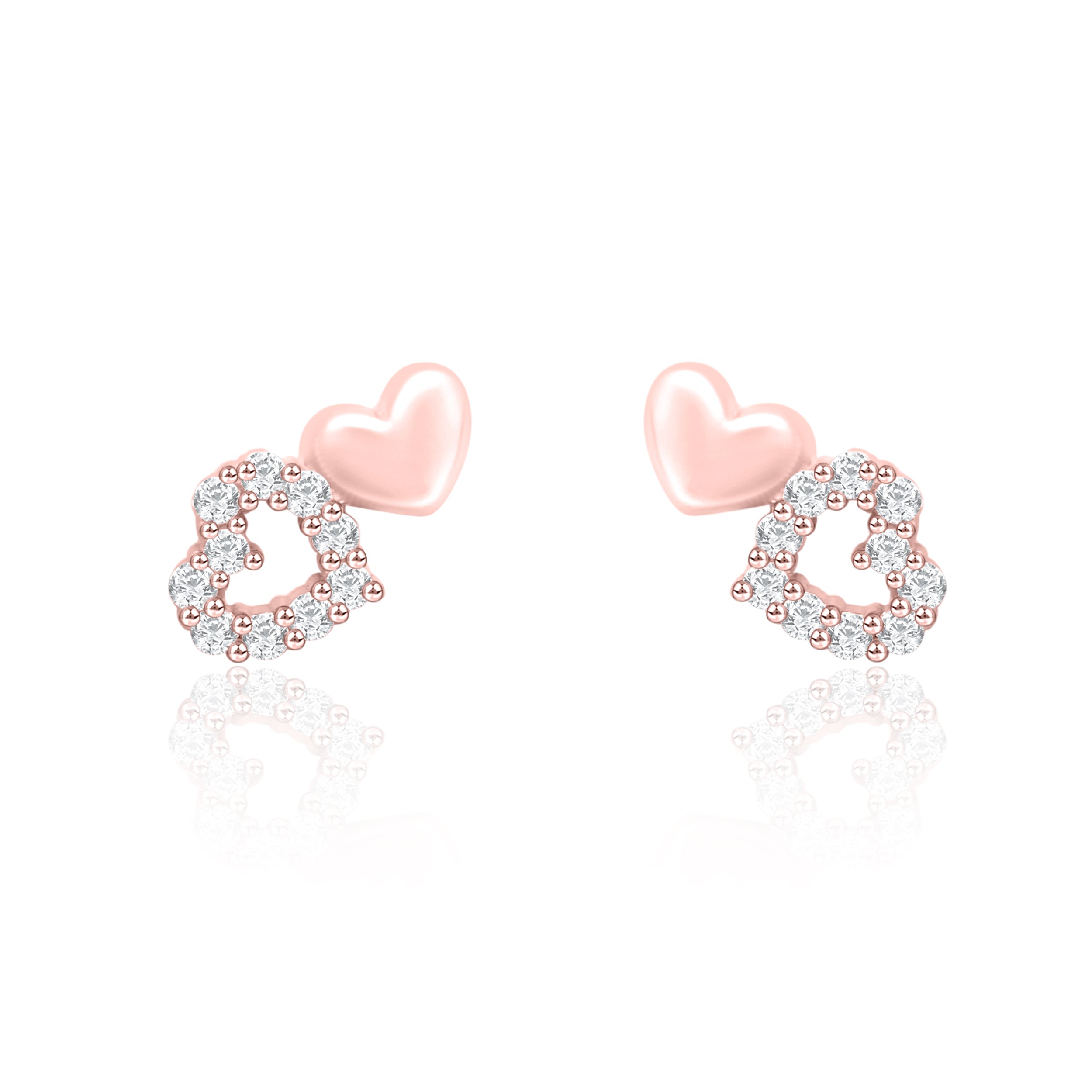 You & Me Heart Earrings Earrings
