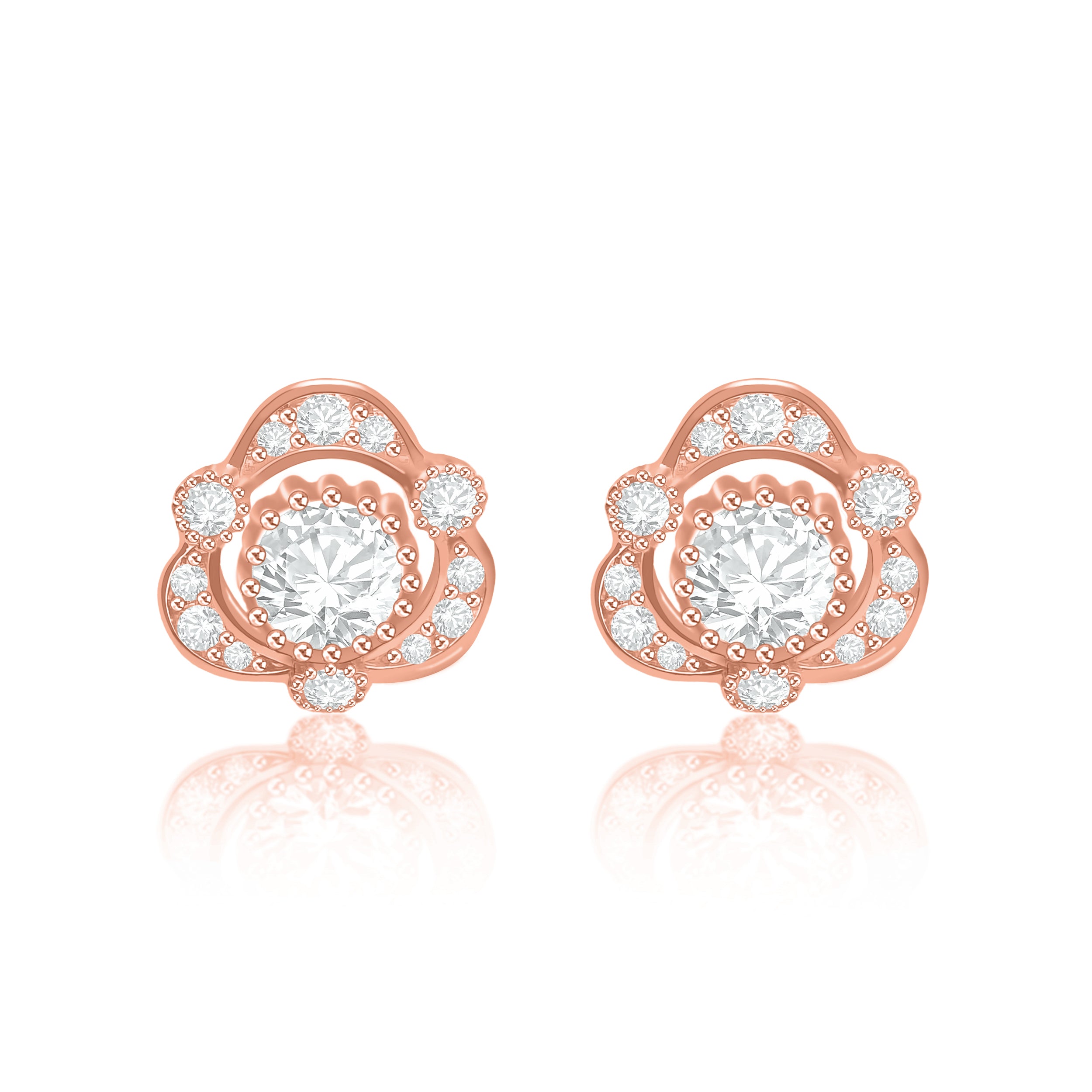 Peony Flower Earrings