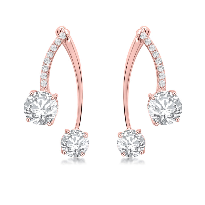 Huge Classic Solitaire Earrings