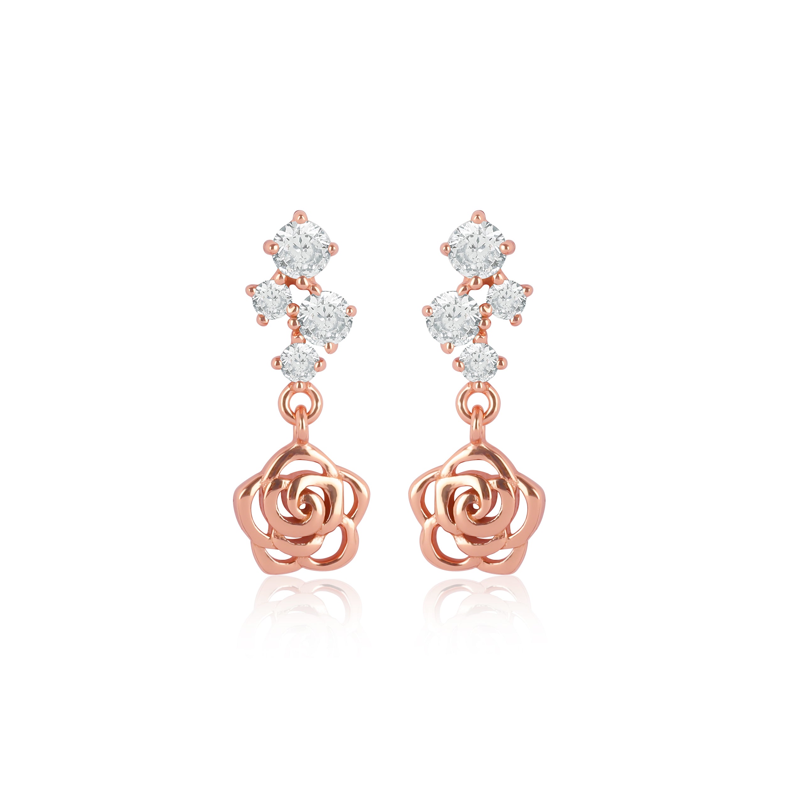 Rose Drop Earrings