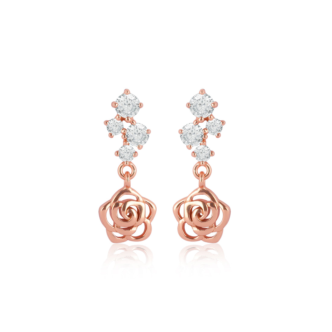 Rose Drop Earrings