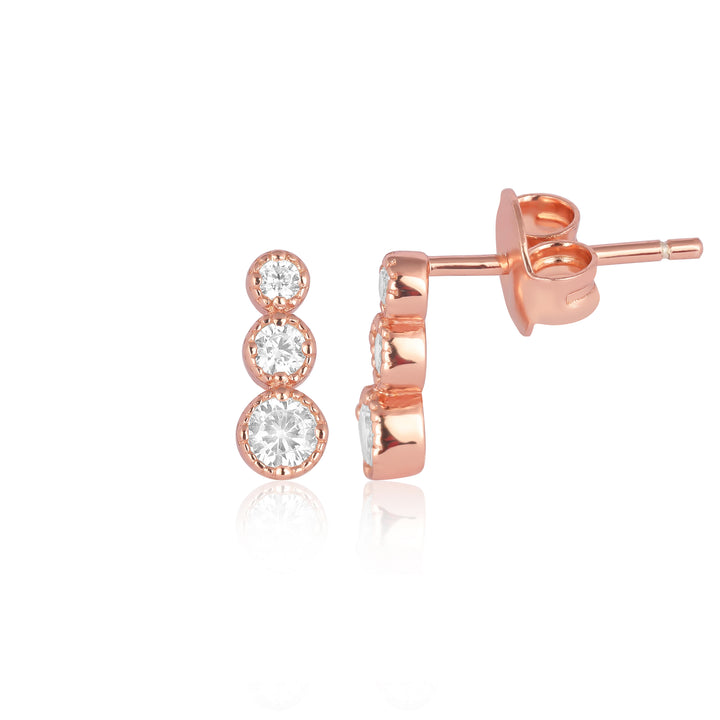 Round Pyramid Earrings