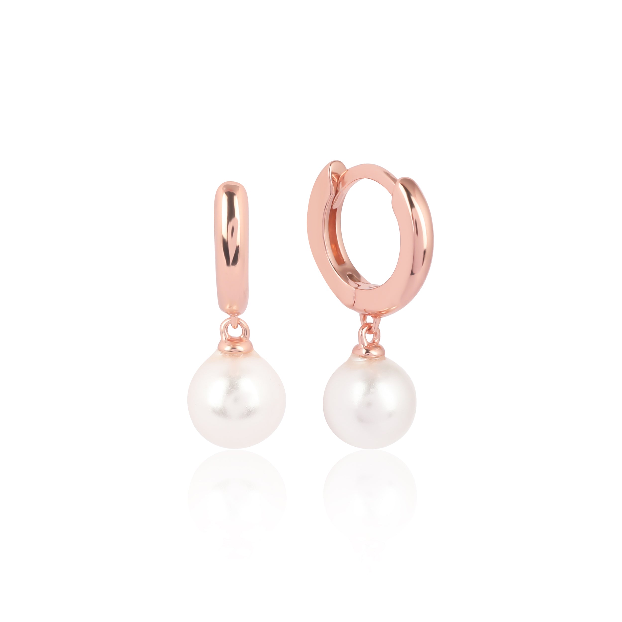 Round Pearl Earrings
