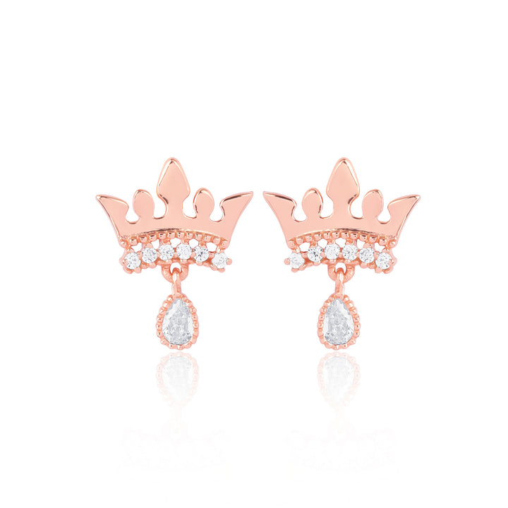 Head Crown Pear Earrings