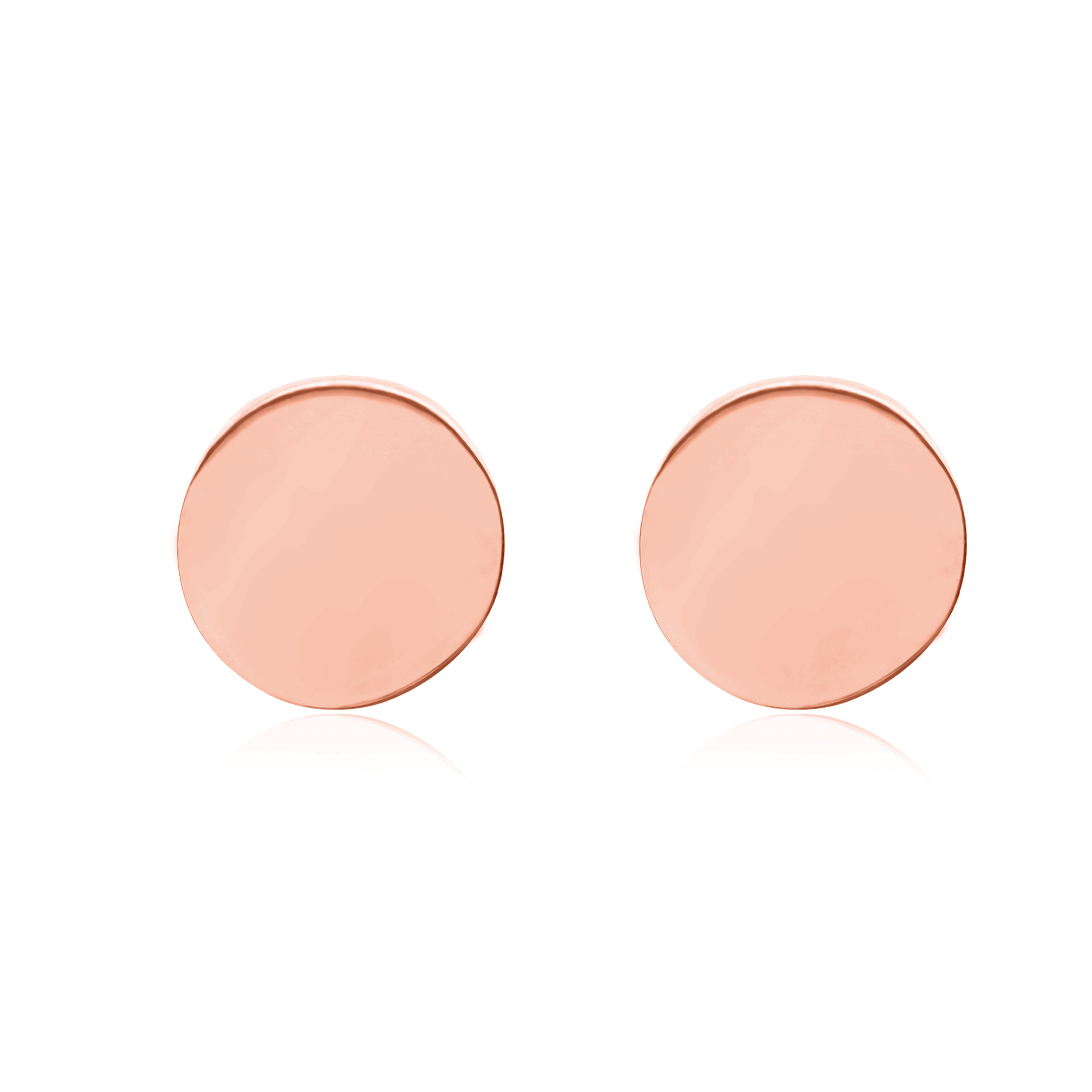 Sleek Round Plain Metal Earrings