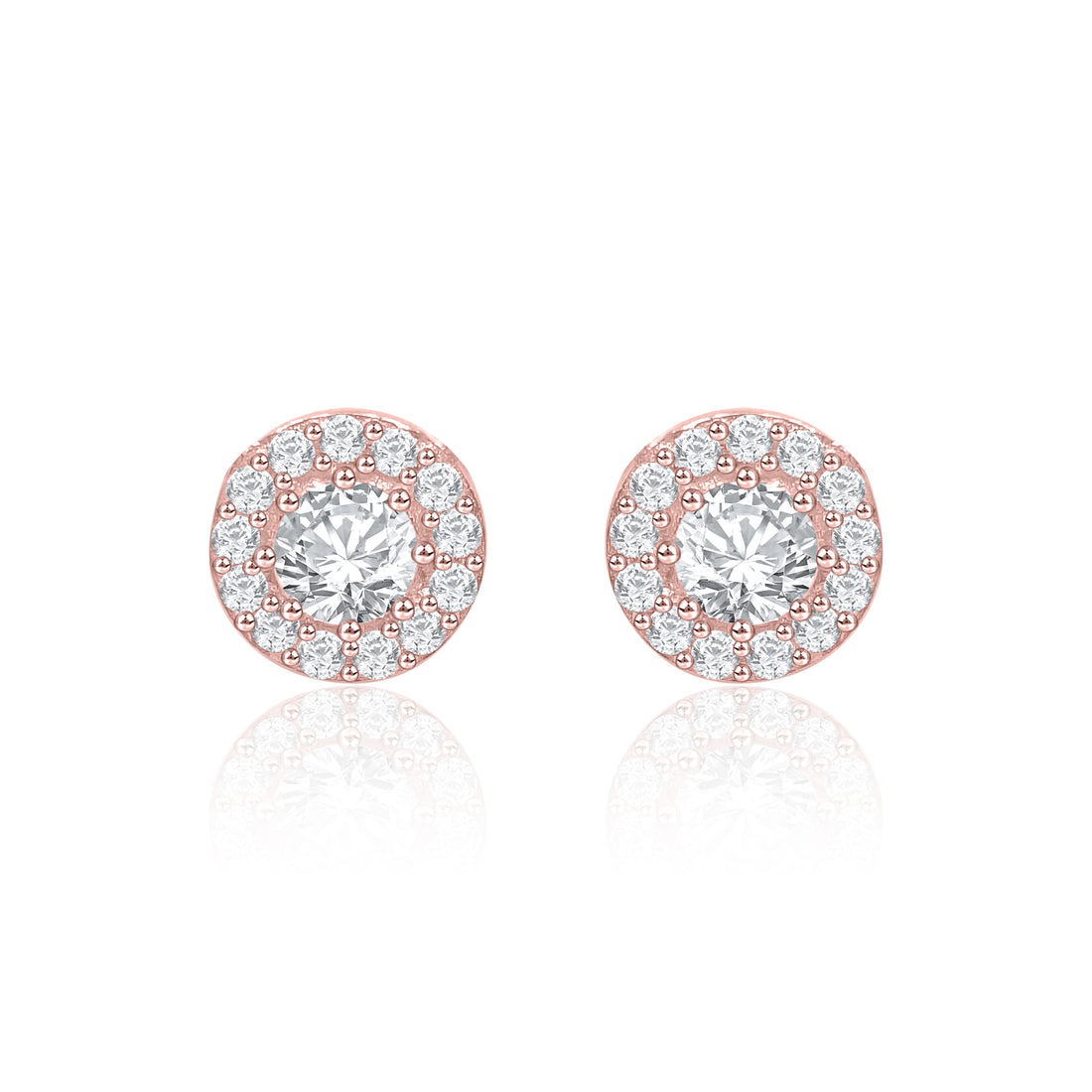 Classic Halo Round Stunning Earrings