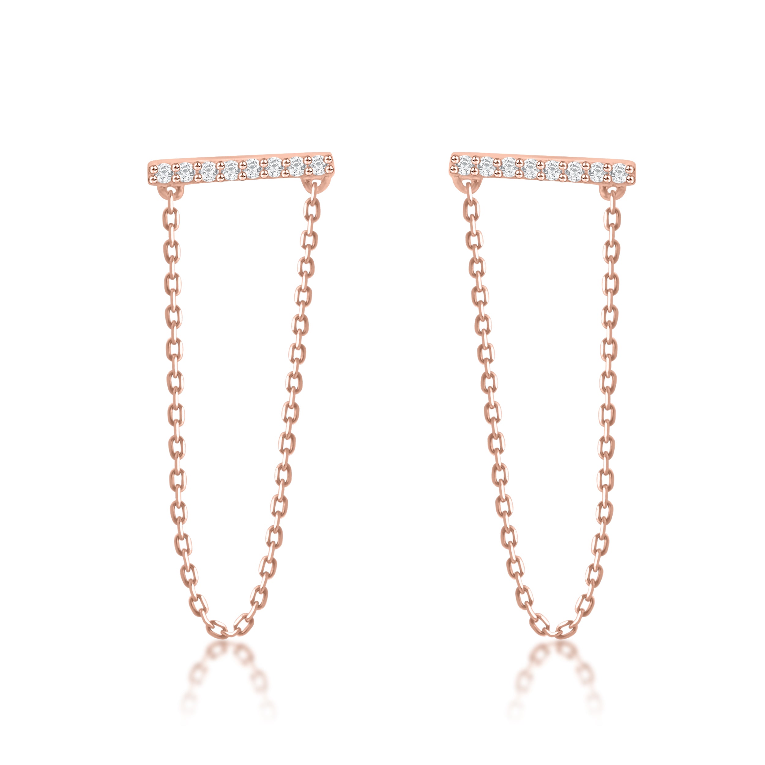 Sleek Style Dangling Bar Earrings