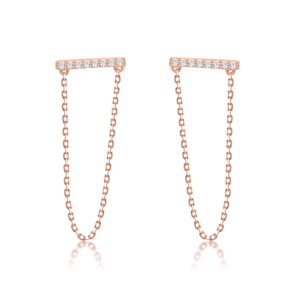 Sleek Style Dangling Bar Earrings