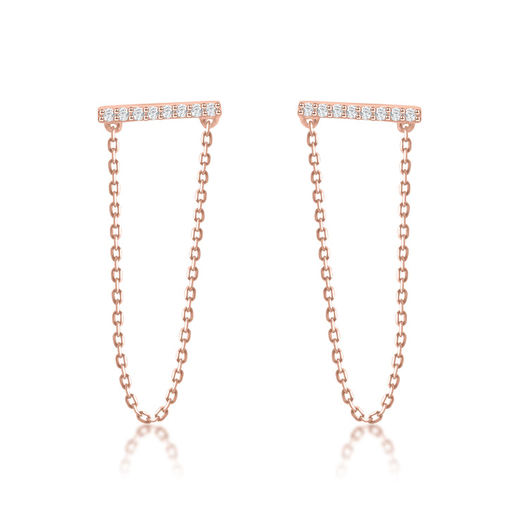 Sleek Style Dangling Bar Earrings