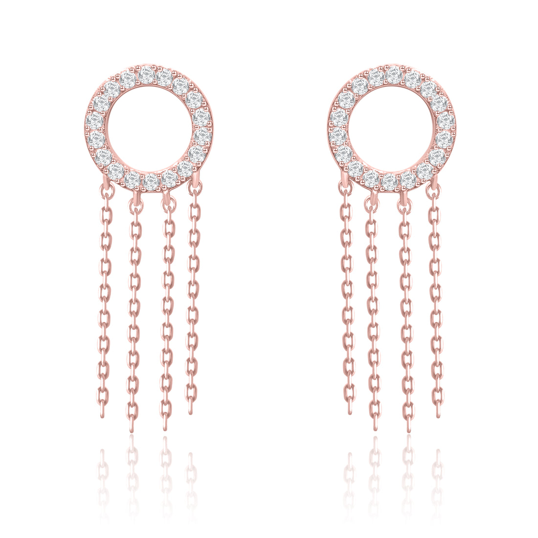 Dangling Round Earrings