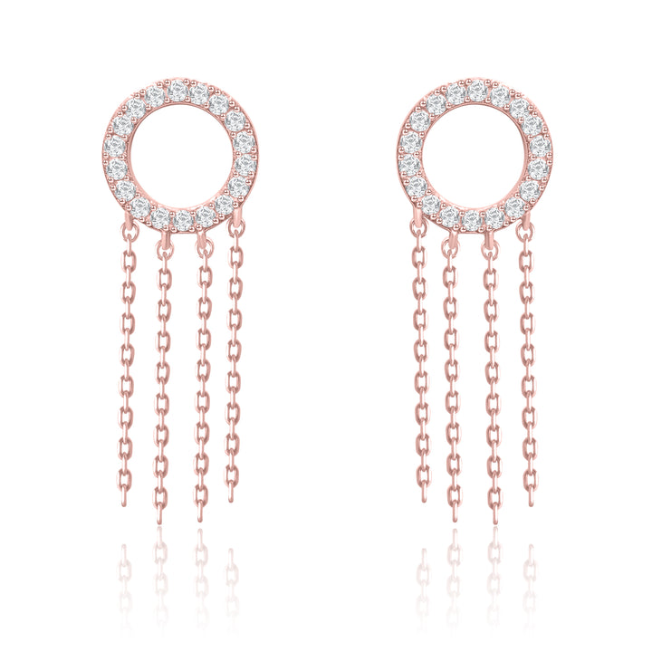 Dangling Round Earrings