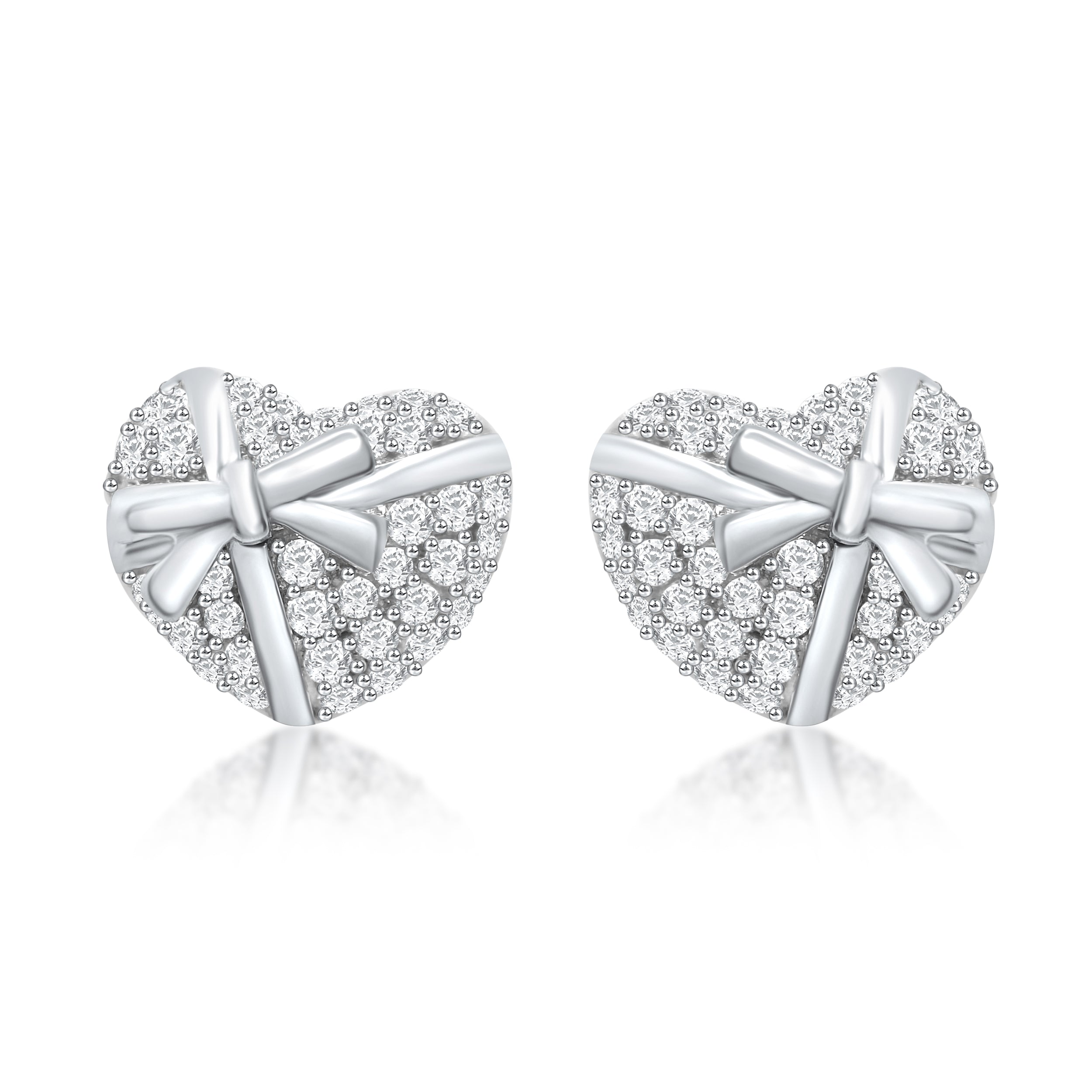 Heart & Bow Earrings Earrings