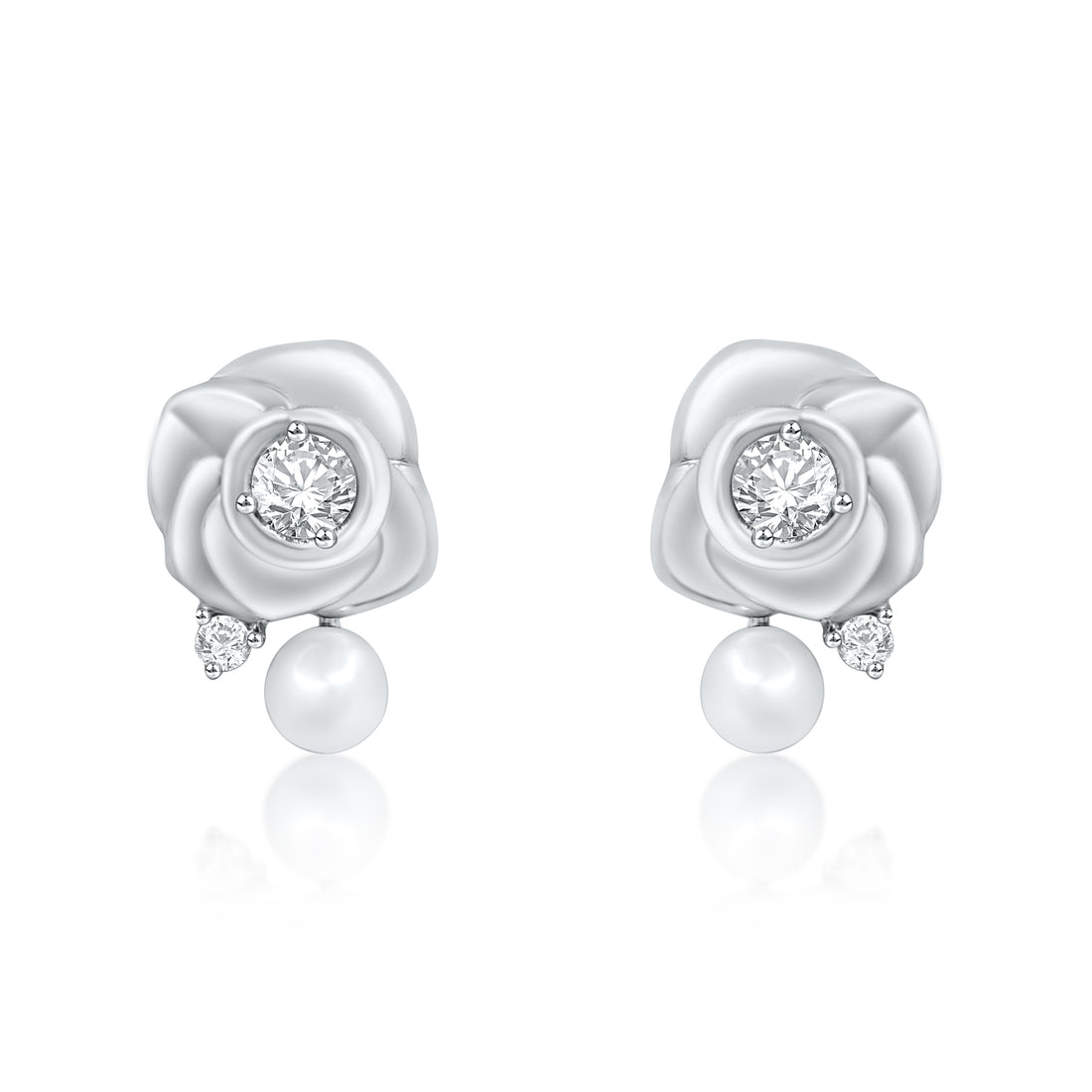 Rose Style Pearl Earrings