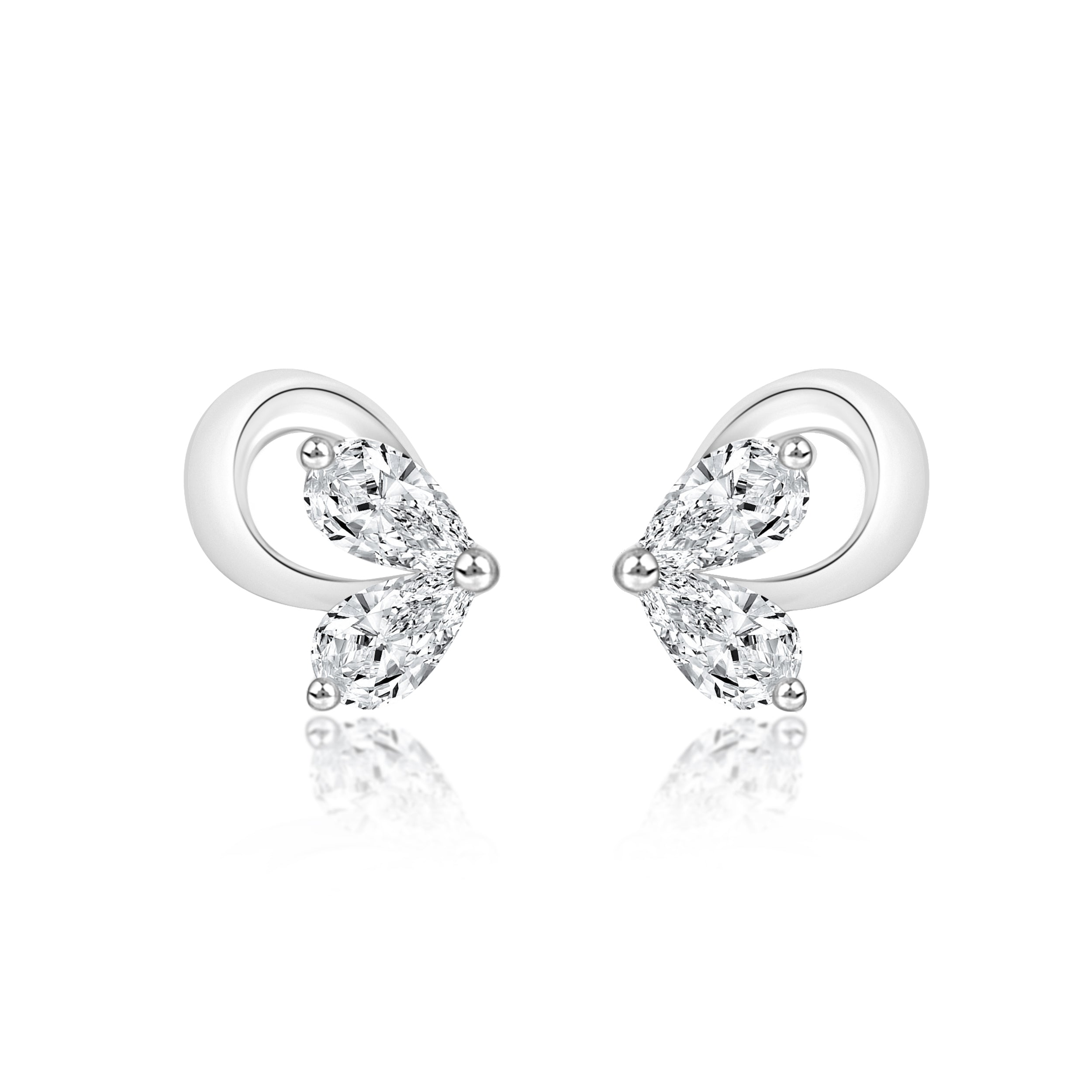 Butterfly Style Fancy Shape Earrings