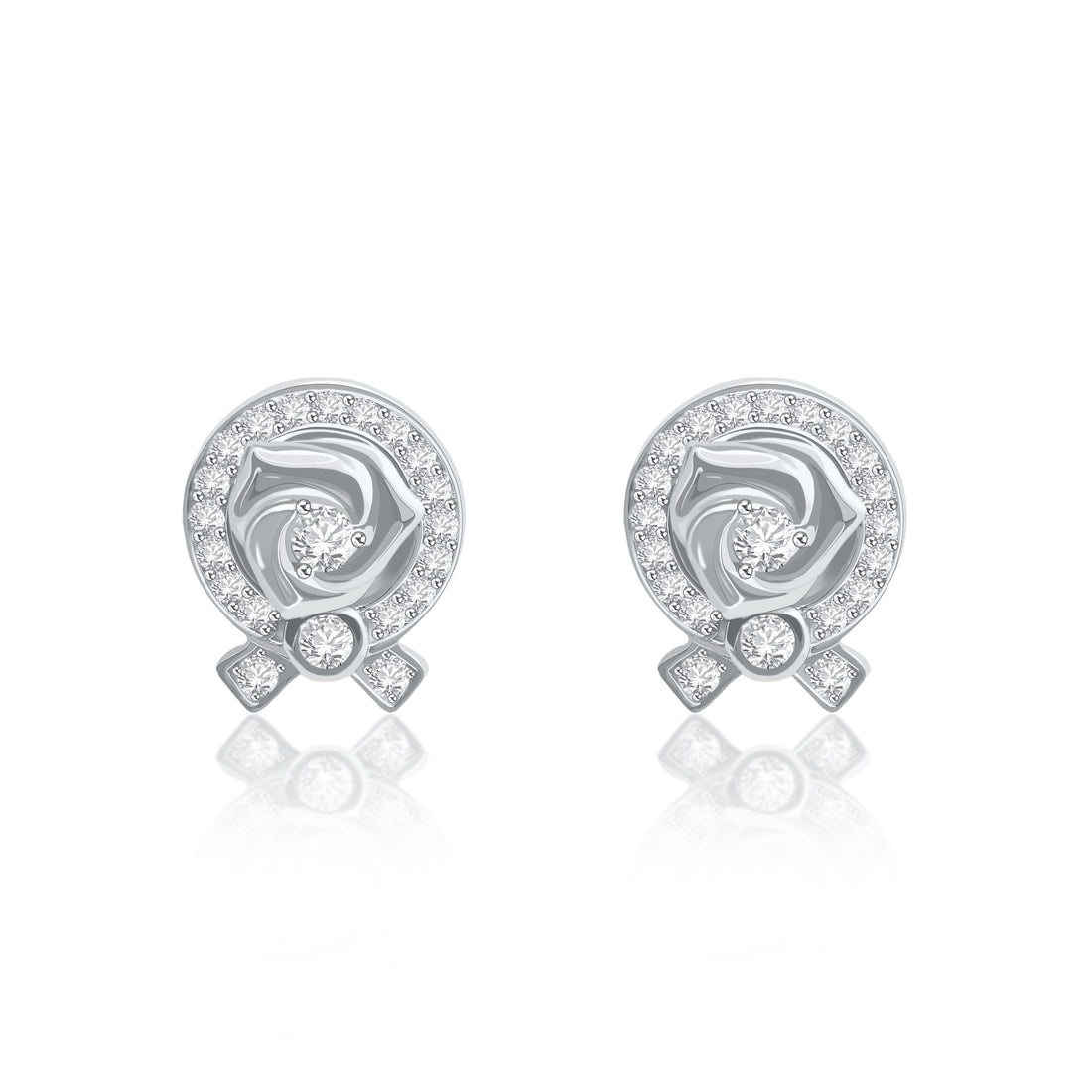 Rose & Bowtie Style Earrings