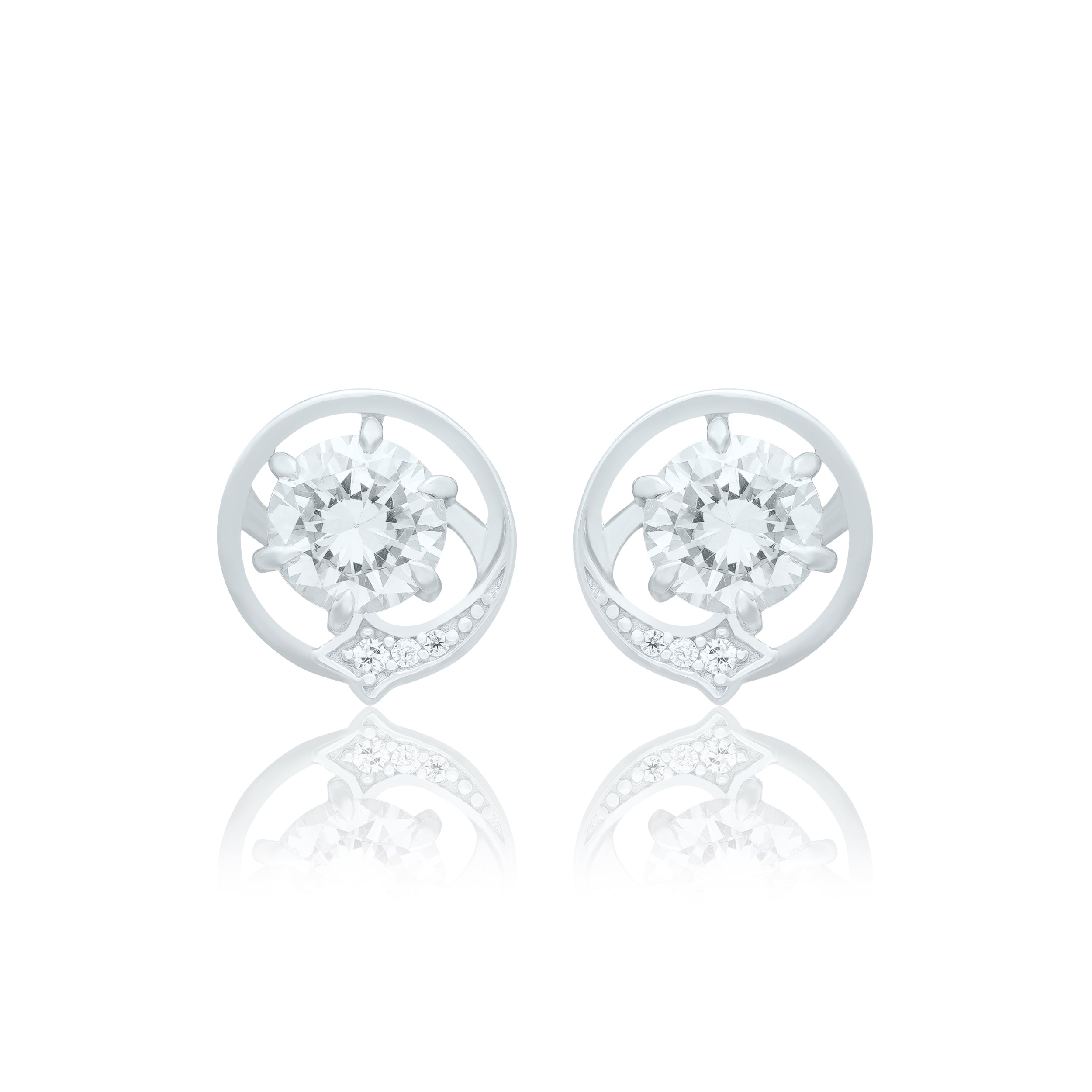 Luminous Classic Solitaire Earrings
