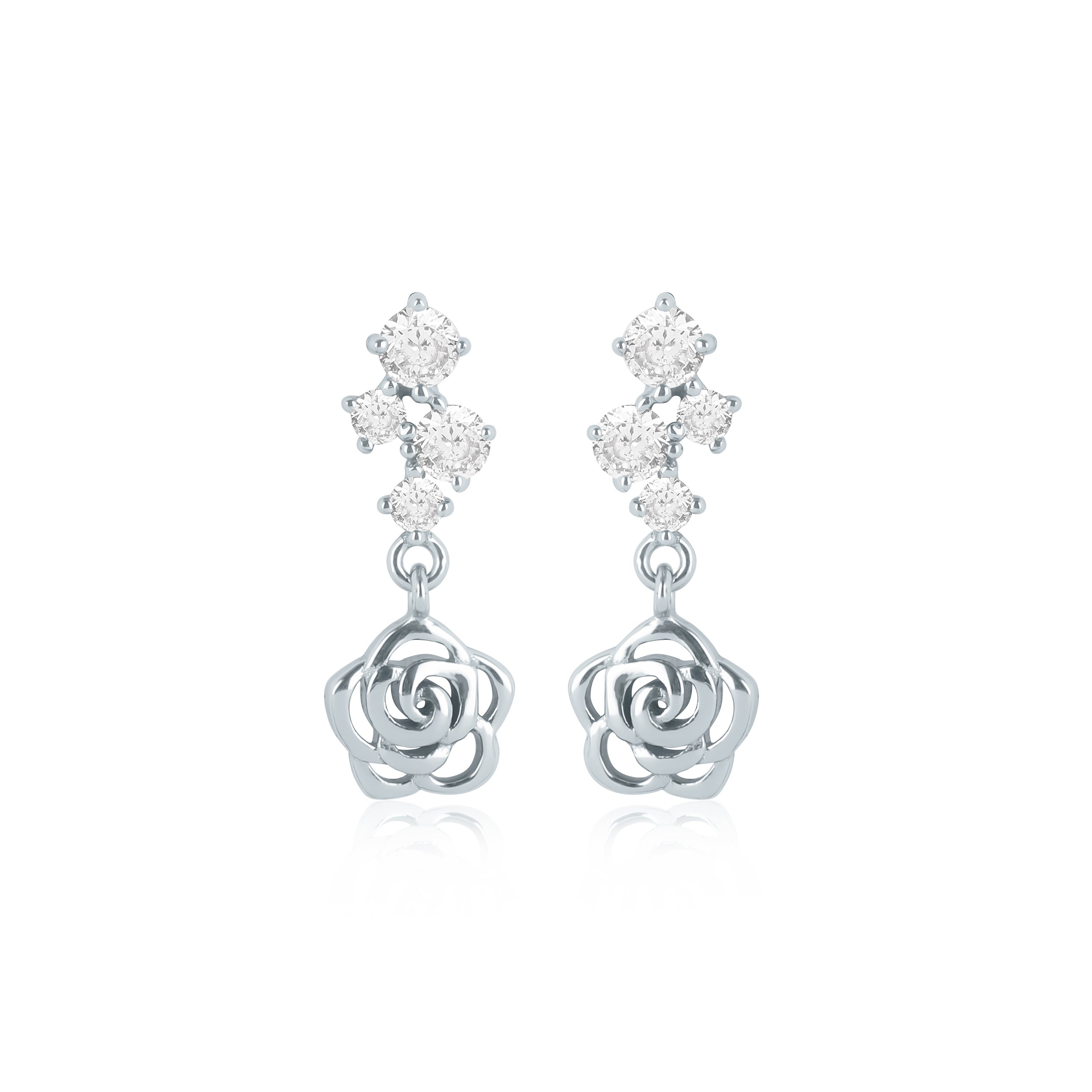 Rose Drop Earrings