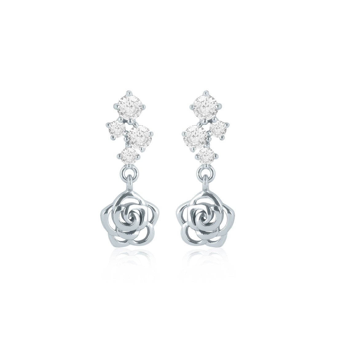 Rose Drop Earrings