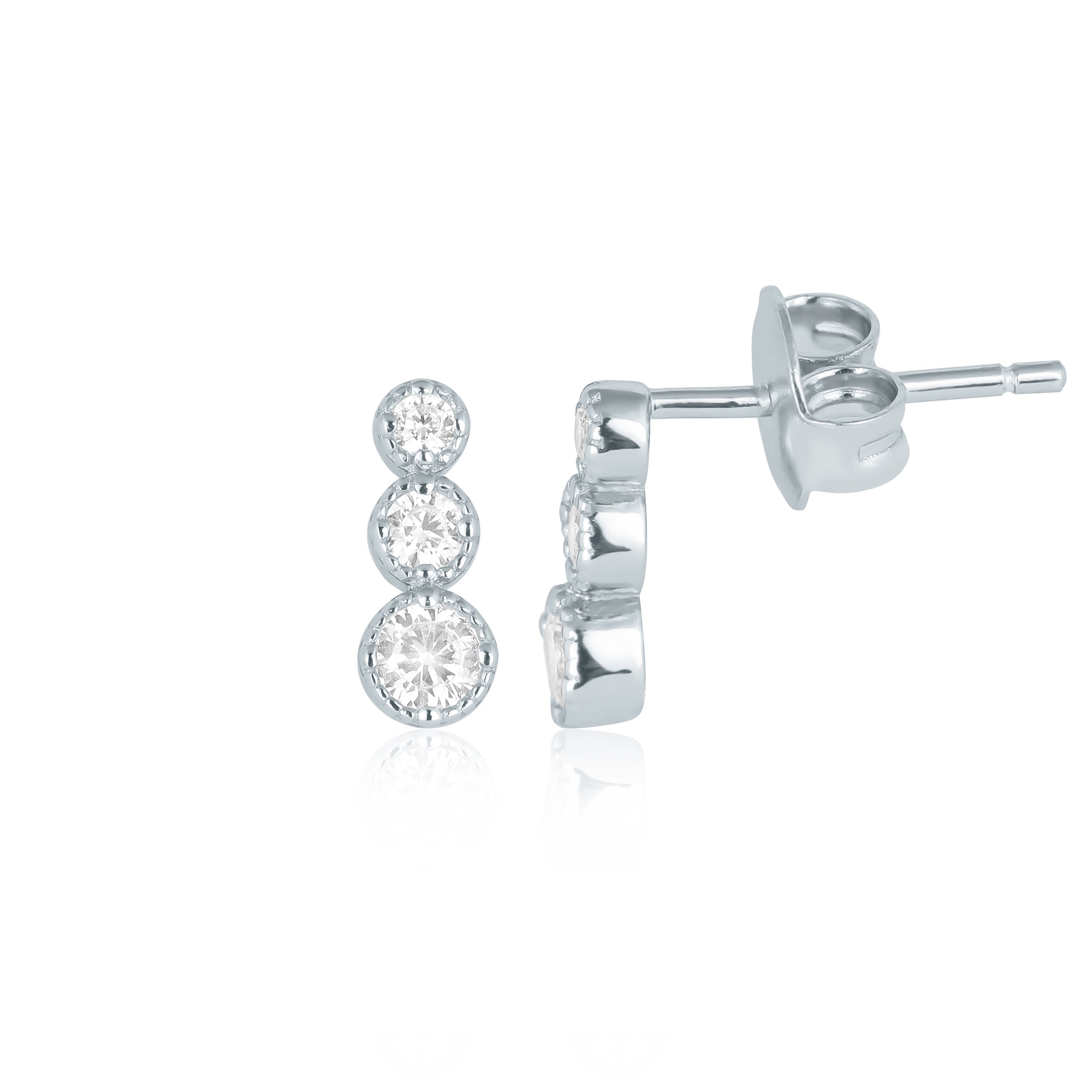 Round Pyramid Earrings