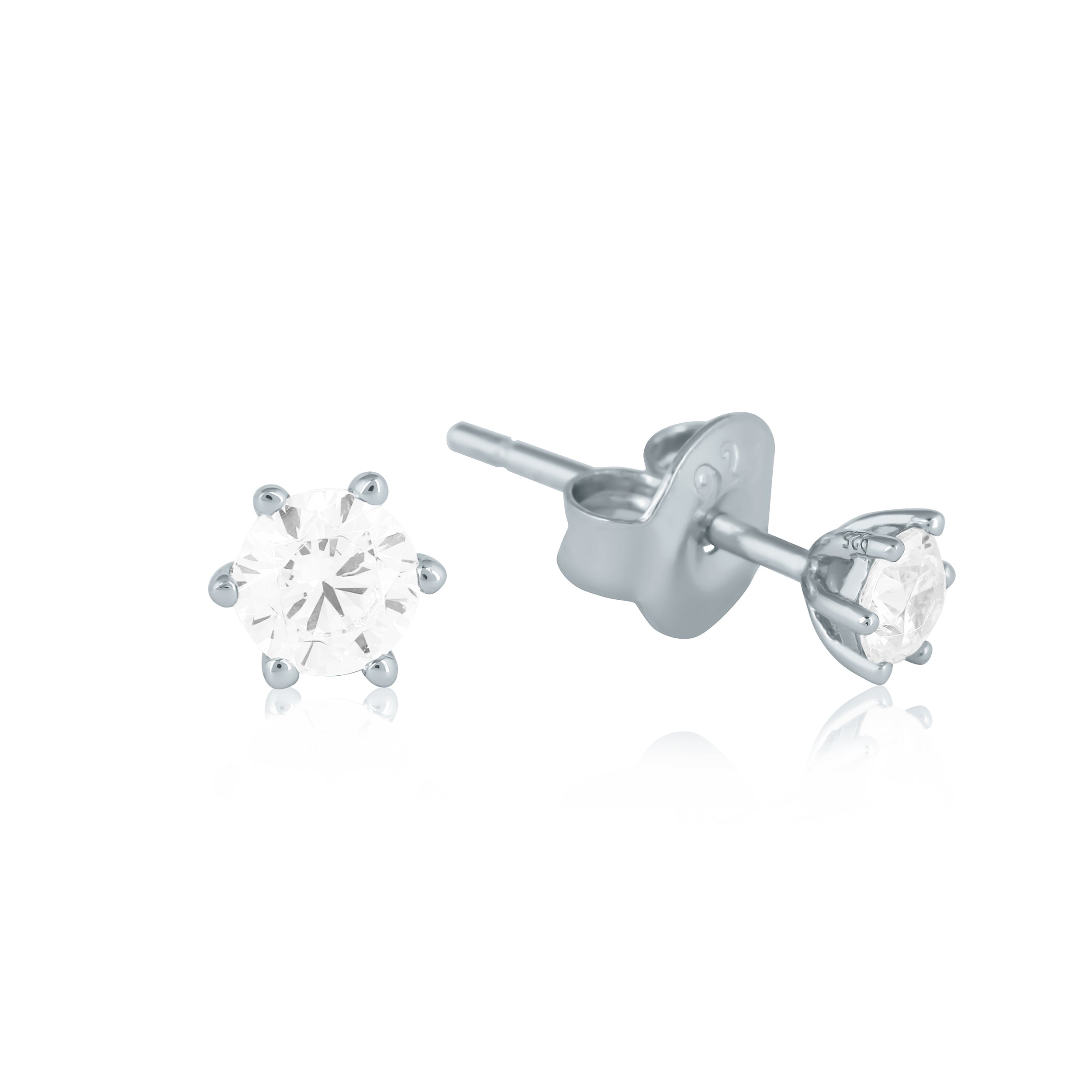 Classic Solitaire Earrings