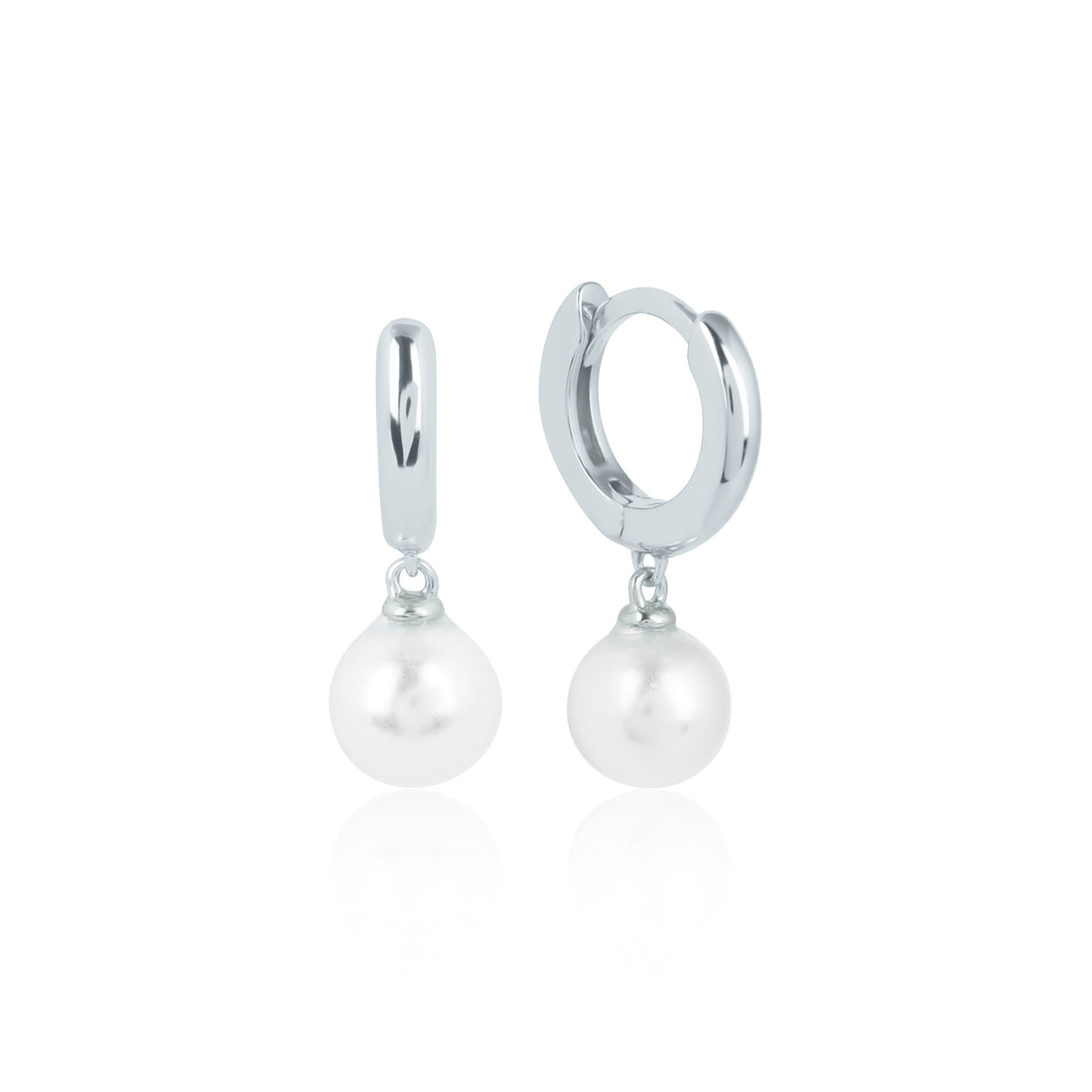 Round Pearl Earrings