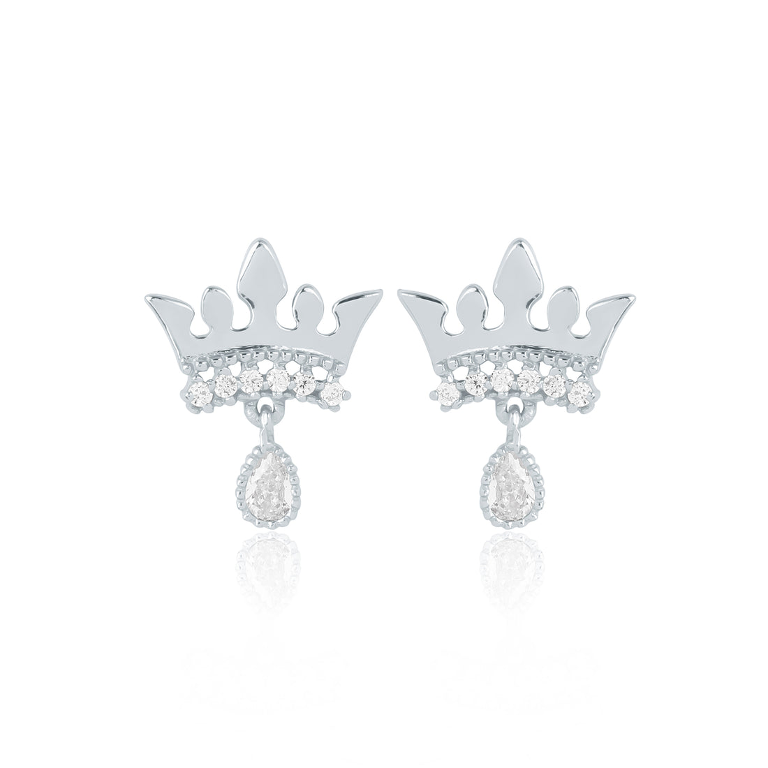 Head Crown Pear Earrings