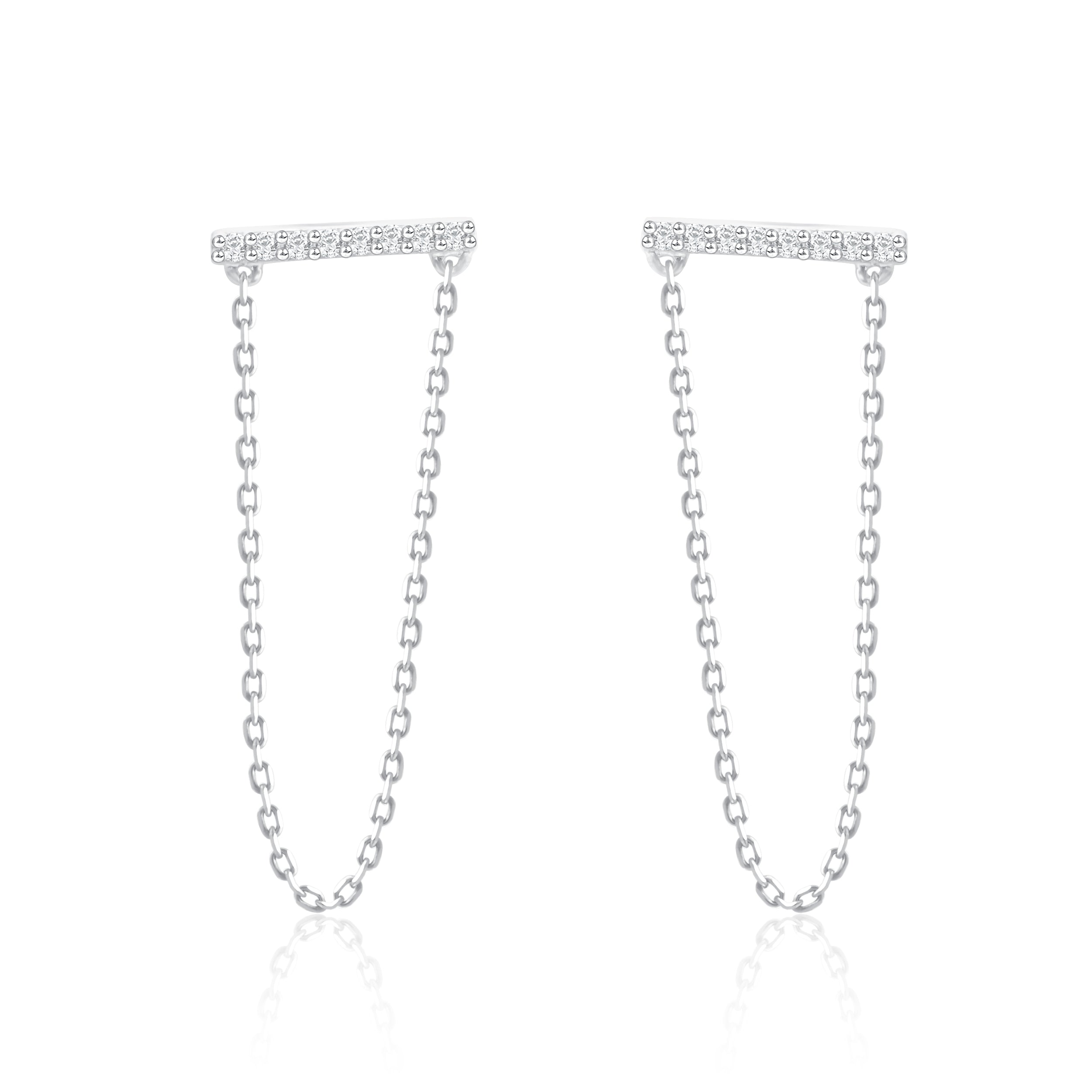 Sleek Style Dangling Bar Earrings