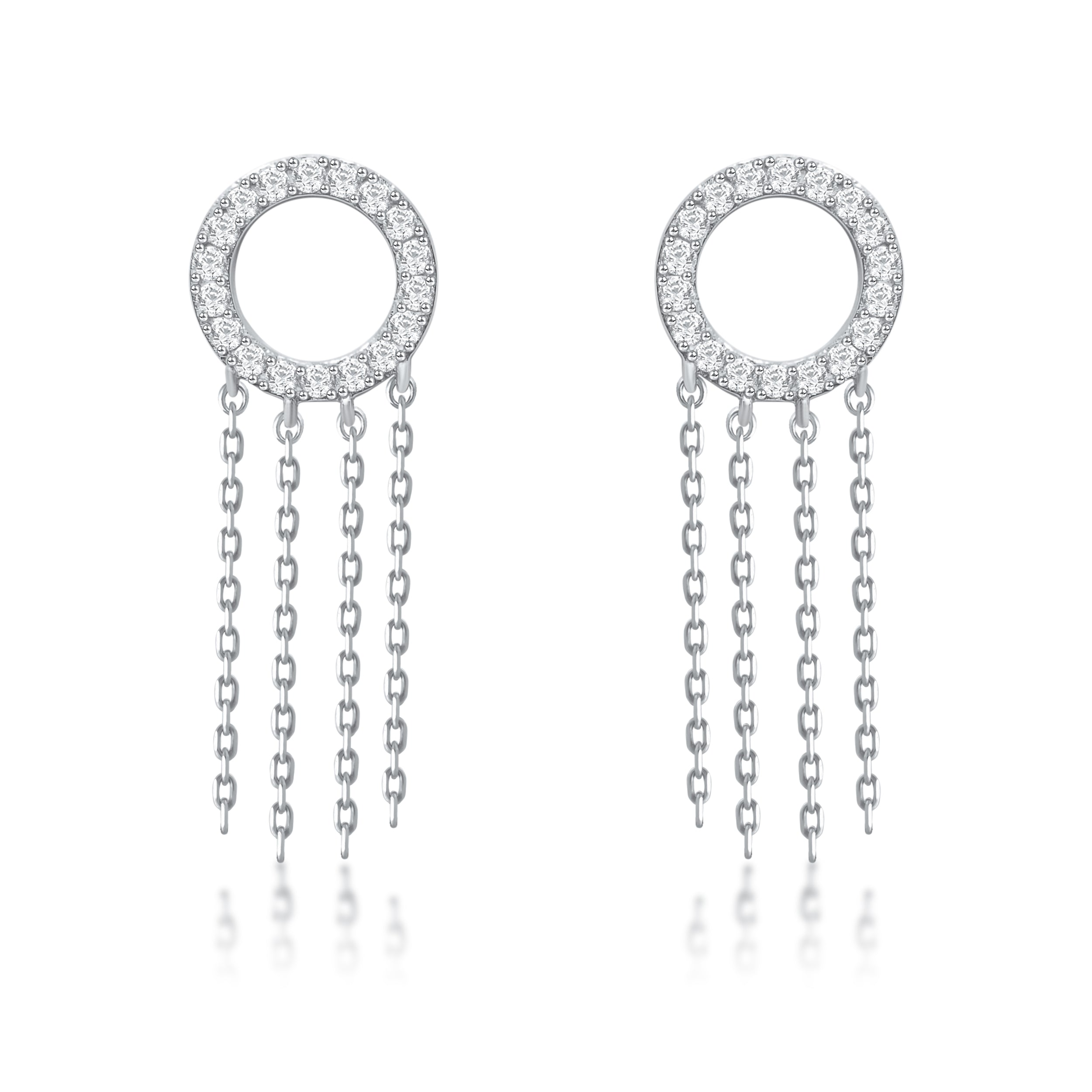 Dangling Round Earrings