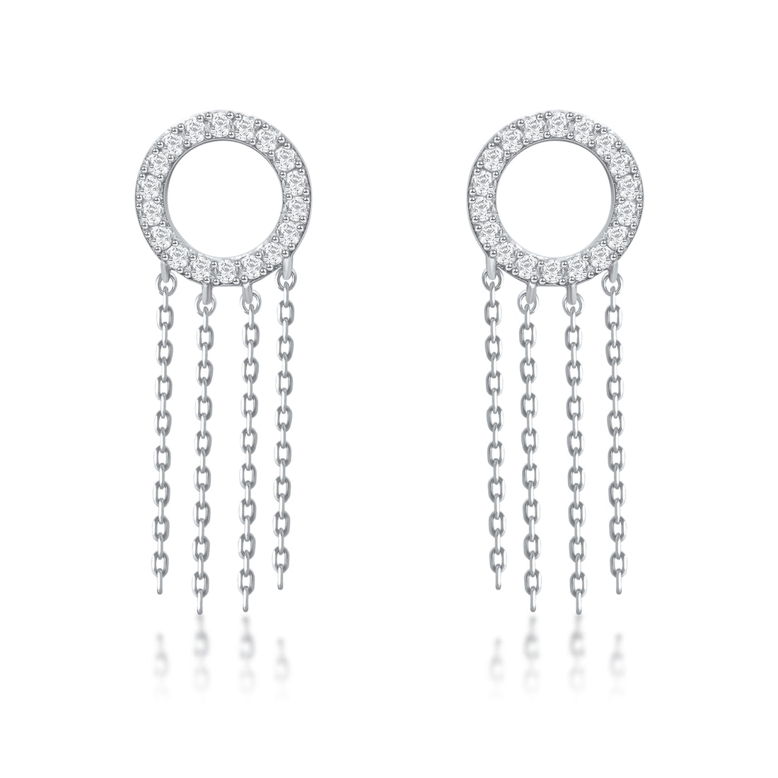 Dangling Round Earrings