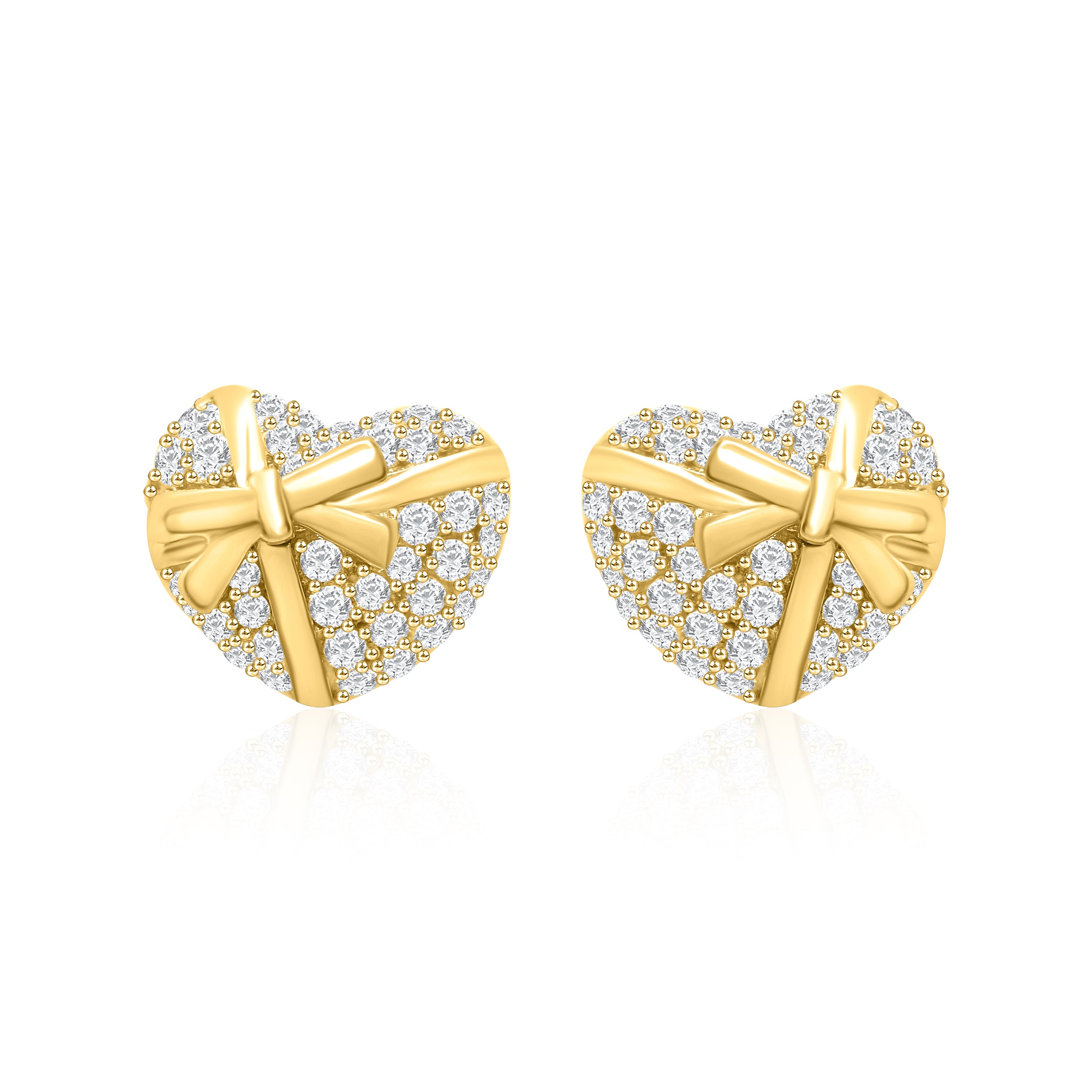 Heart & Bow Earrings Earrings