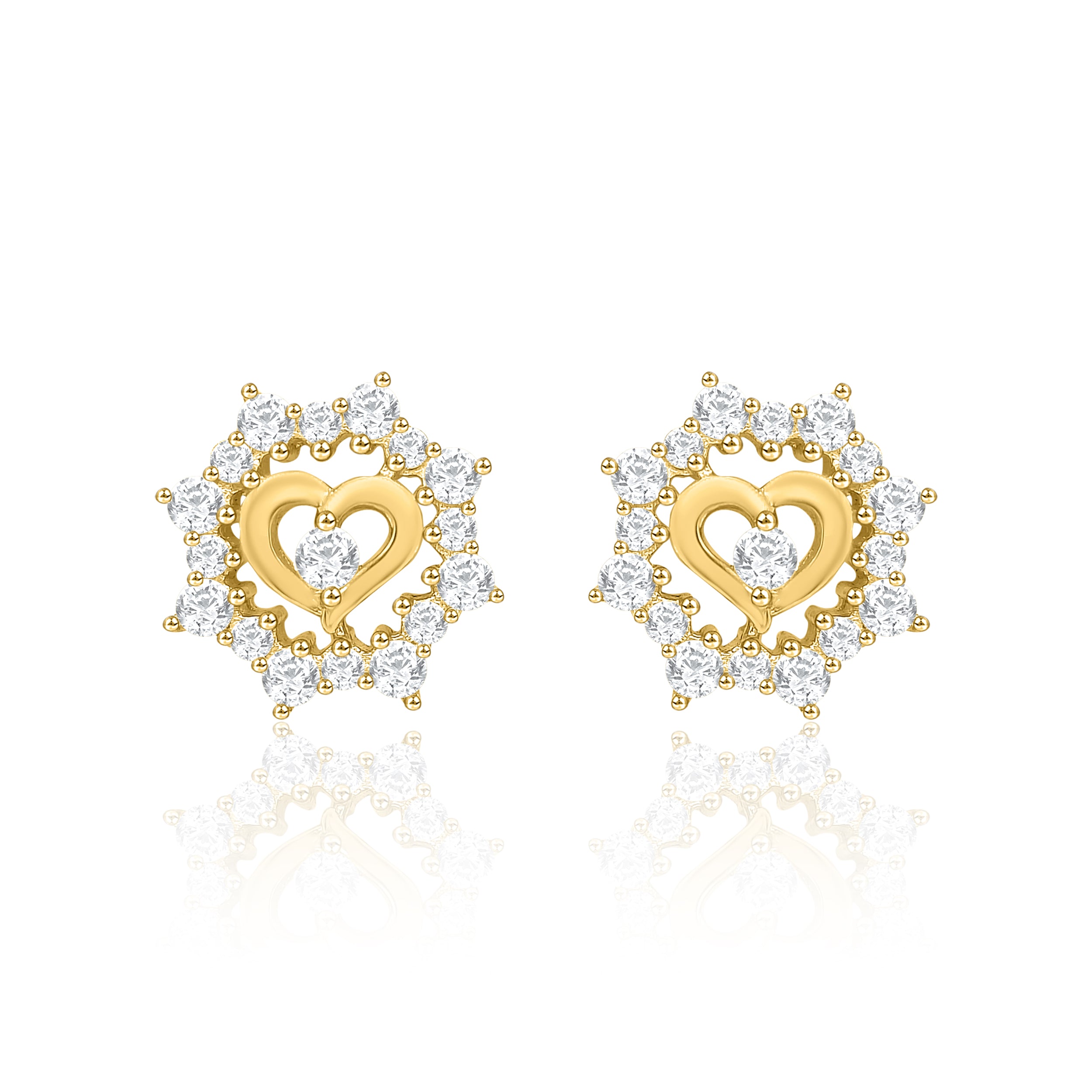 Fusion of Heart Earrings